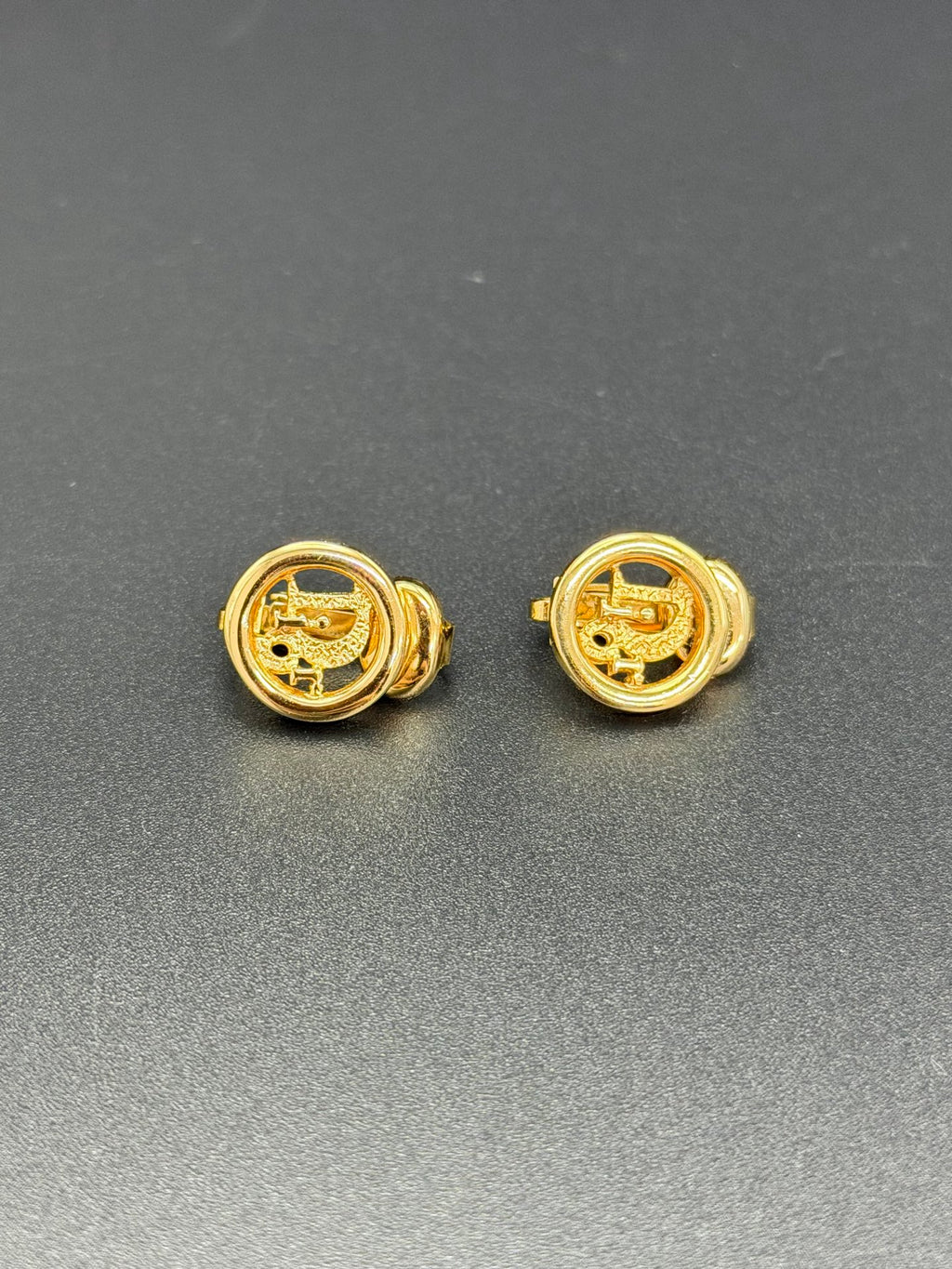 CHRISTIAN DIOR CD Logo Ear Clips