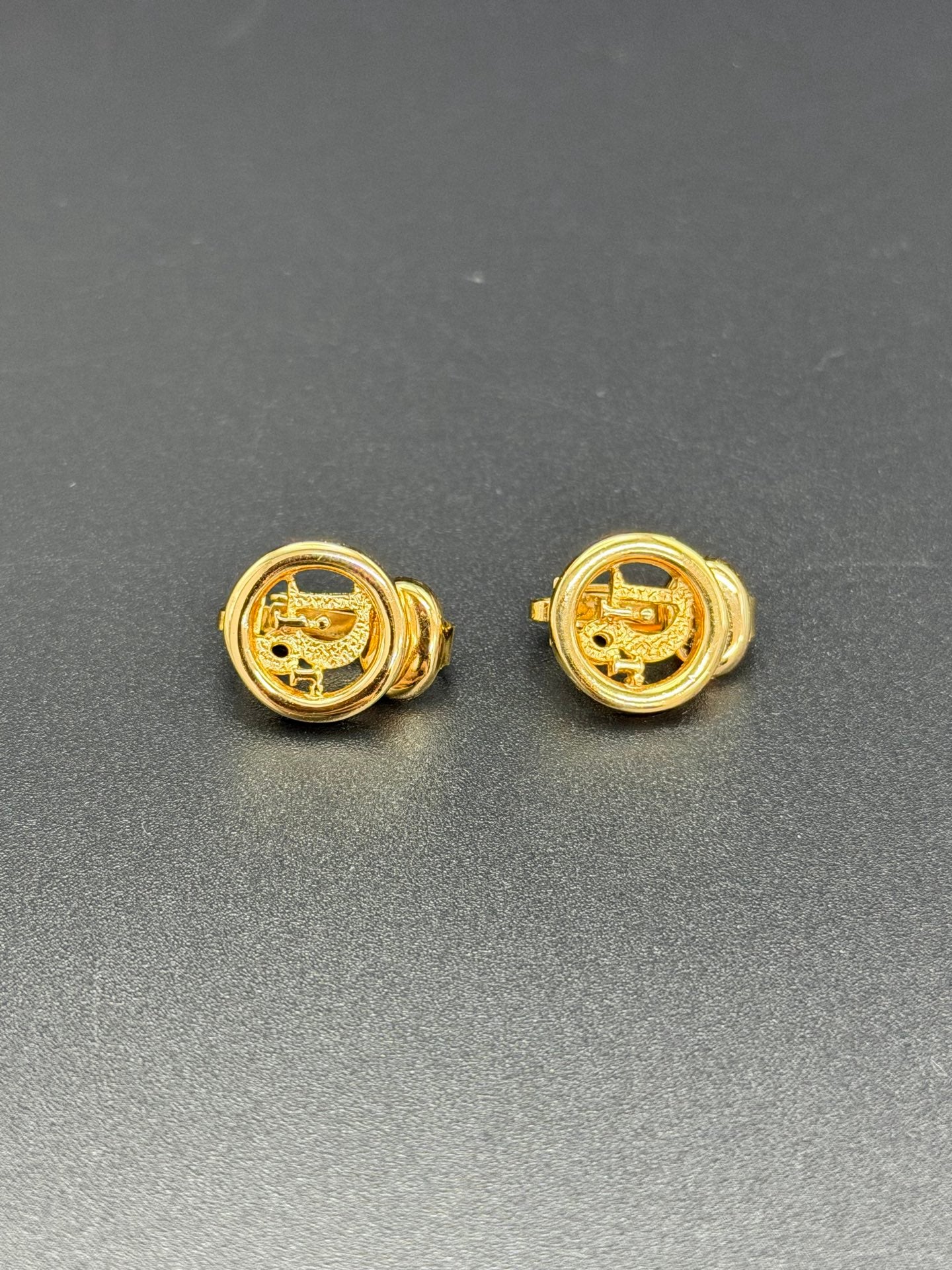 CHRISTIAN DIOR CD Logo Ear Clips