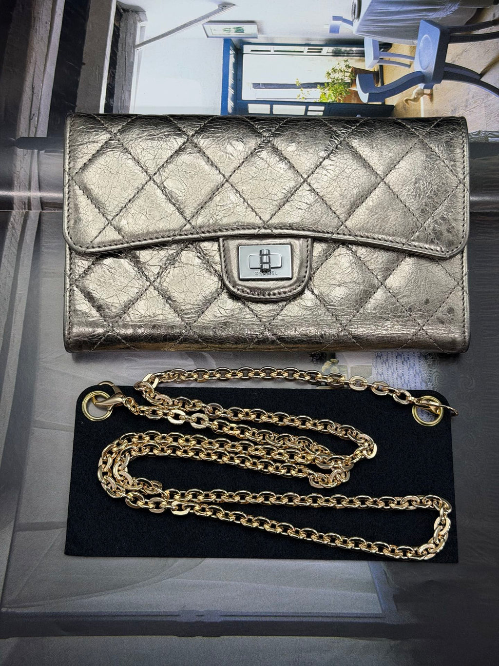 CHANEL 2.55 Trifold Wallet