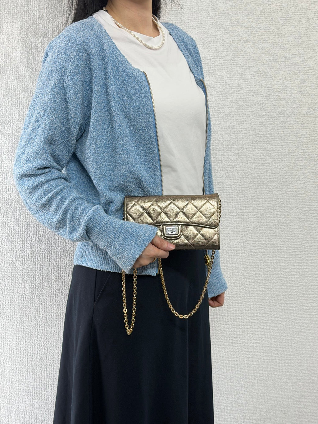 CHANEL 2.55 Trifold Wallet