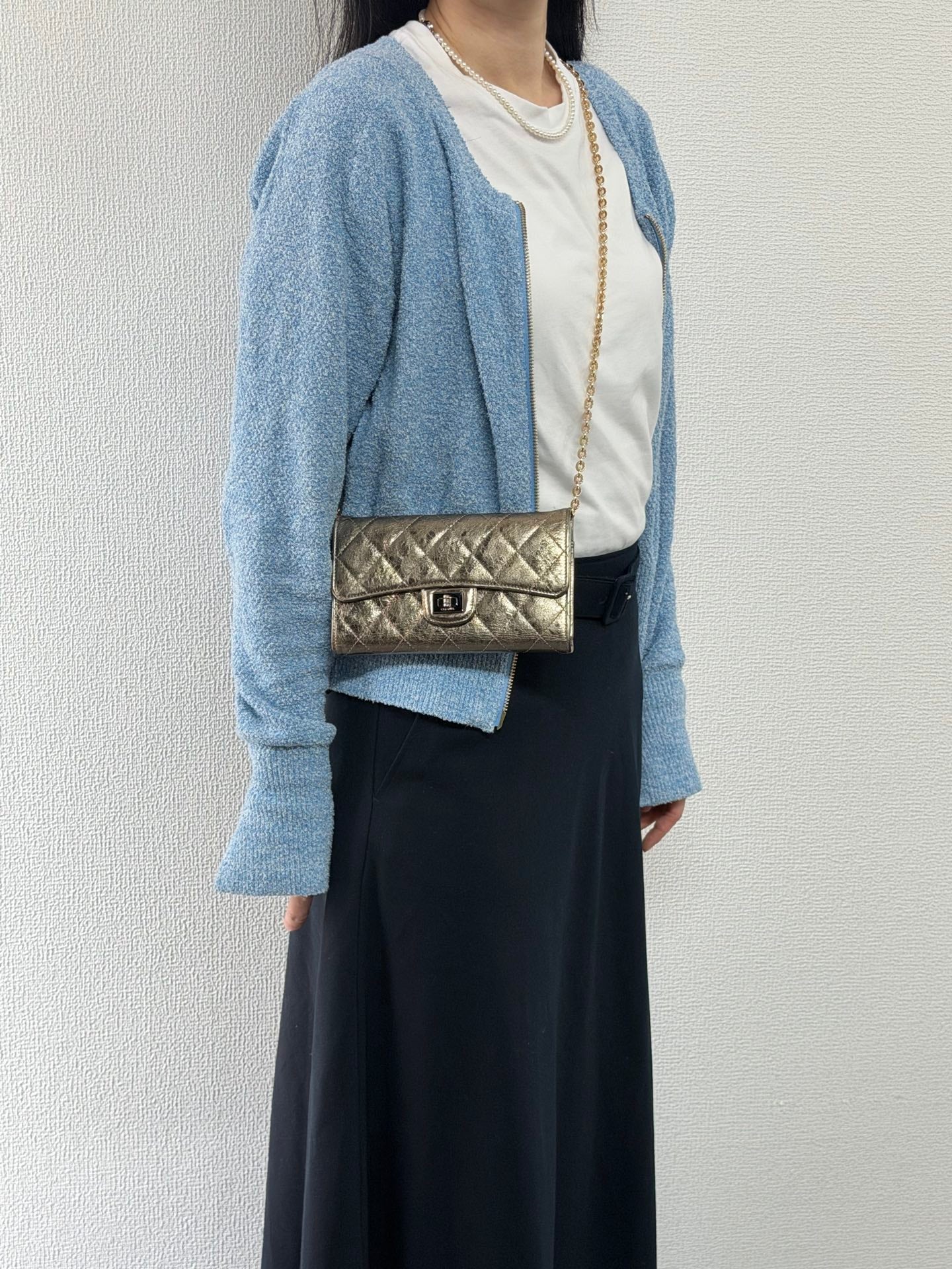 CHANEL 2.55 Trifold Wallet