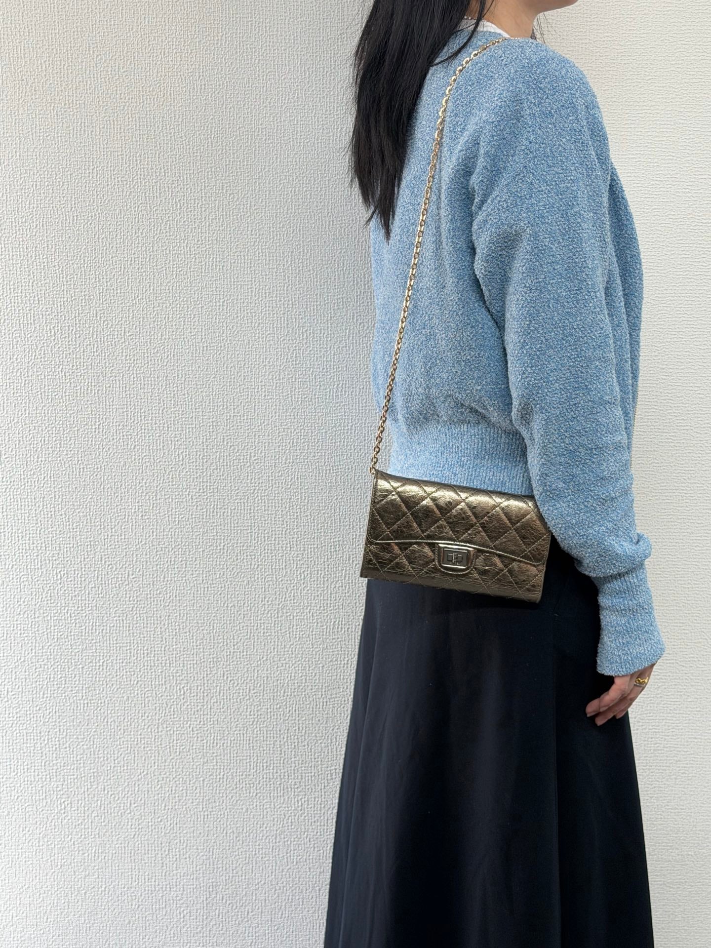 CHANEL 2.55 Trifold Wallet