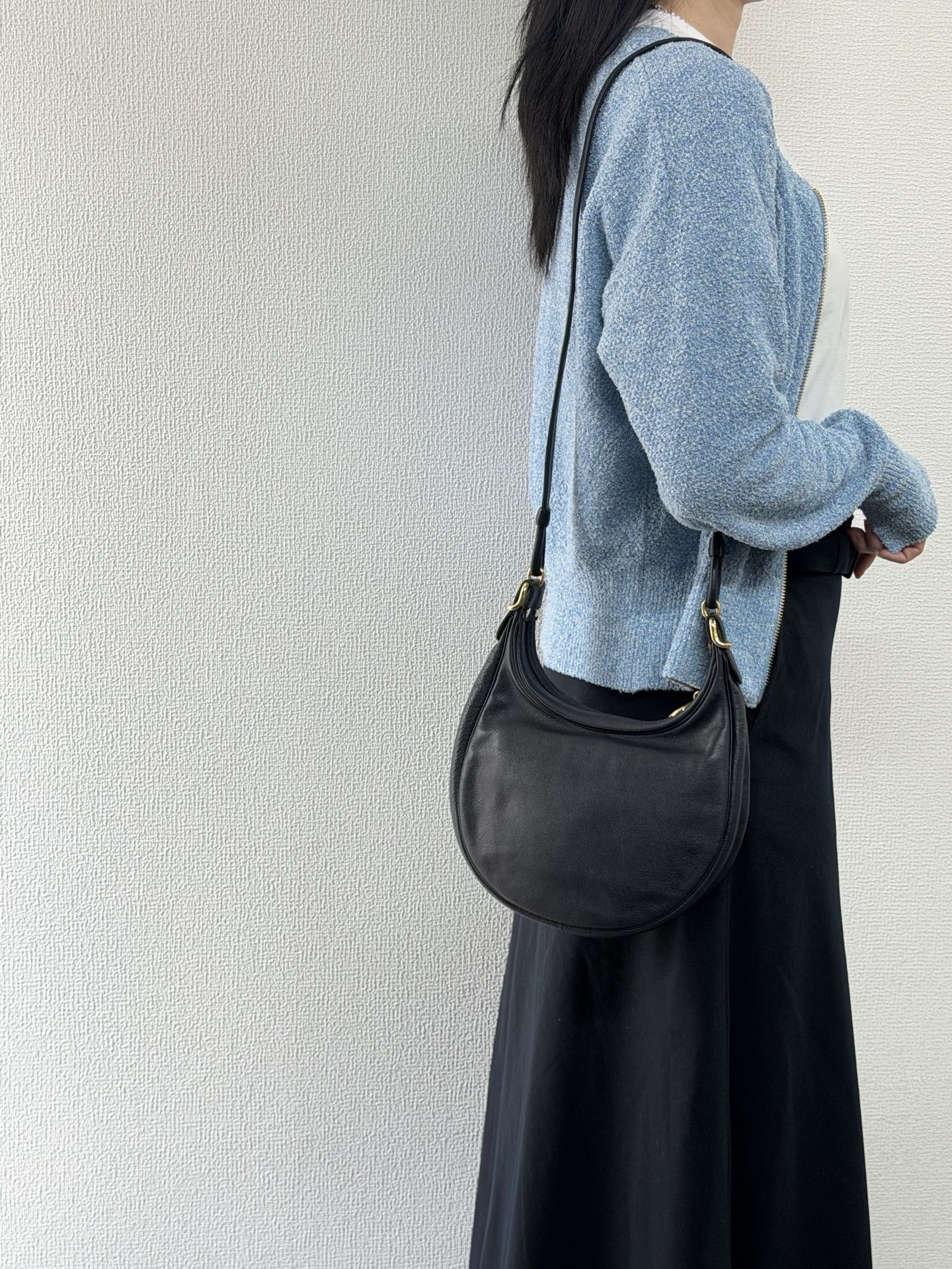 CHRISTIAN DIOR Half-moon Geniune Shoulderbag