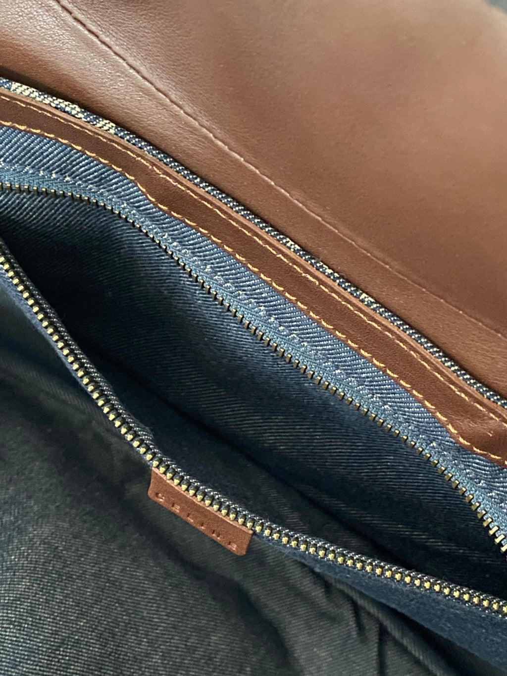 CELINE Macadam Denim  Handbag