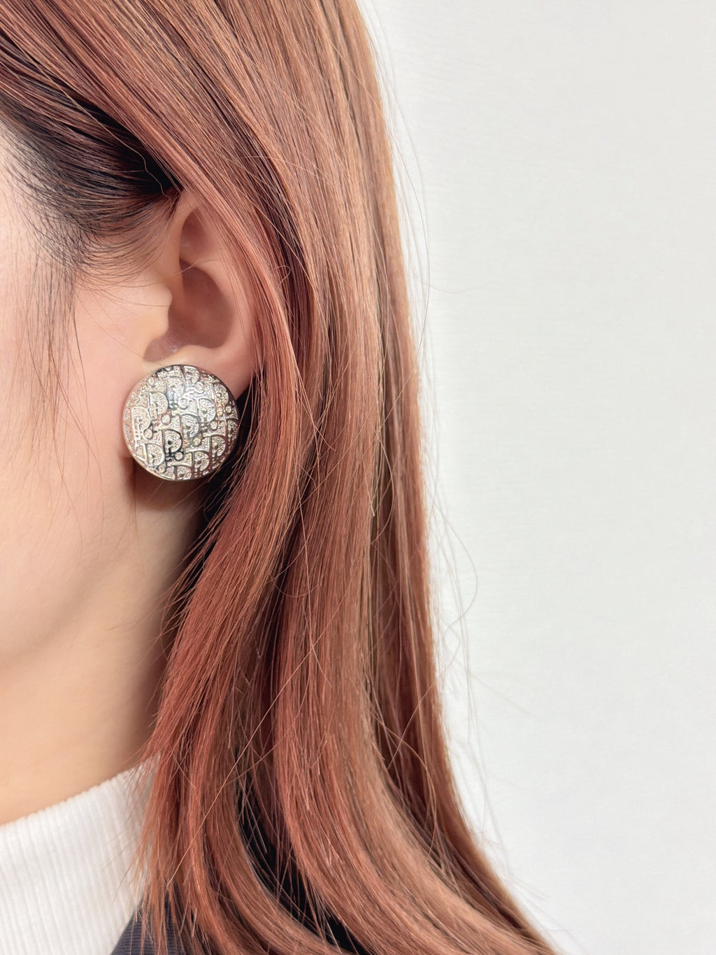 CHRISTIAN DIOR Oblique Logo Ear Clip