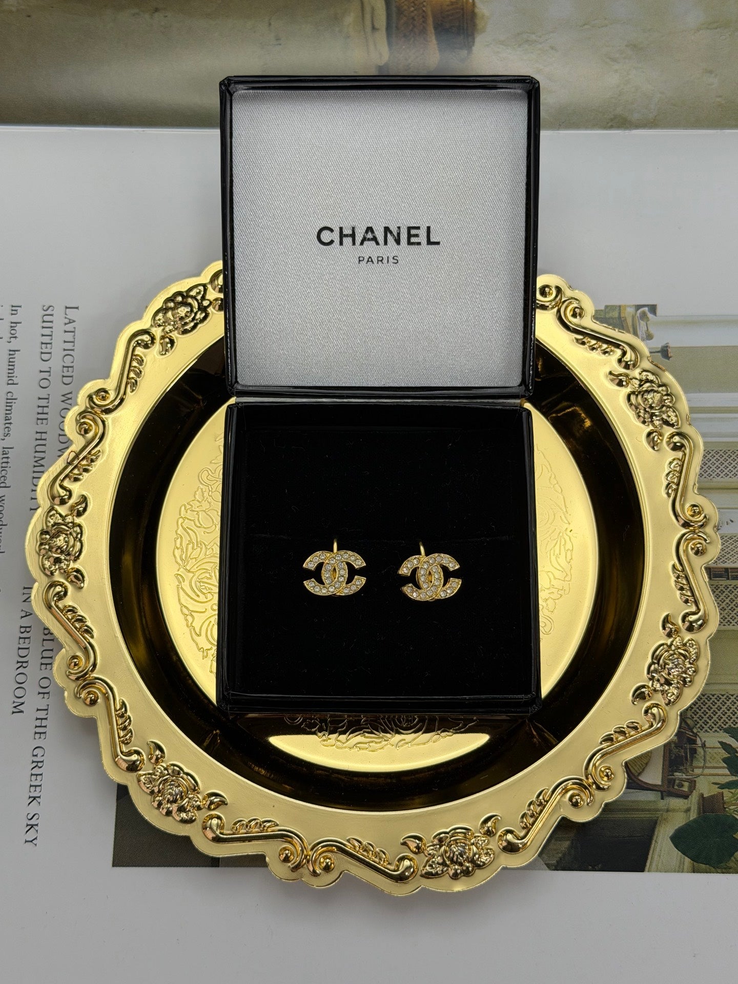 CHANEL Double-C Ear Clips