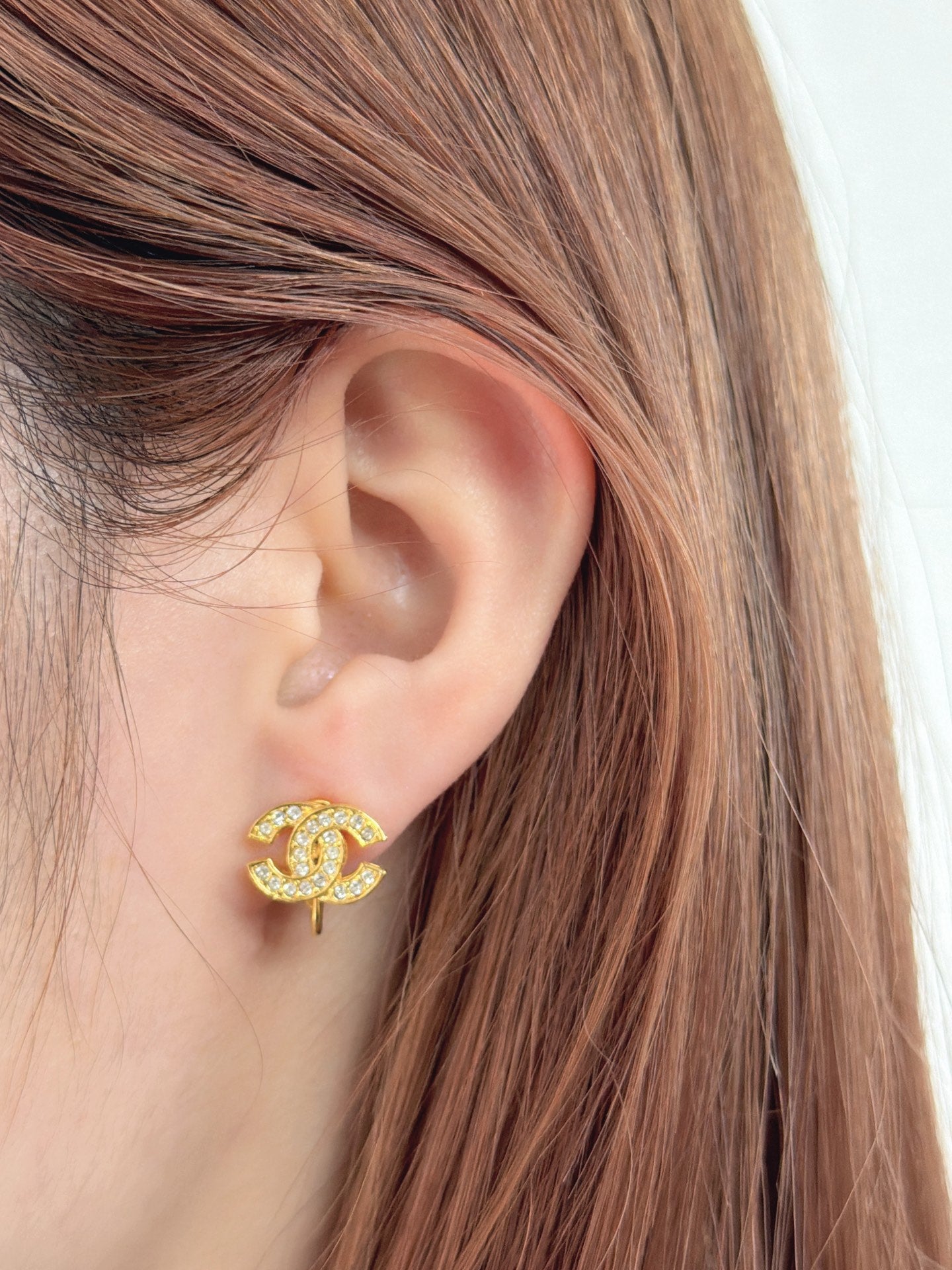 CHANEL Double-C Ear Clips