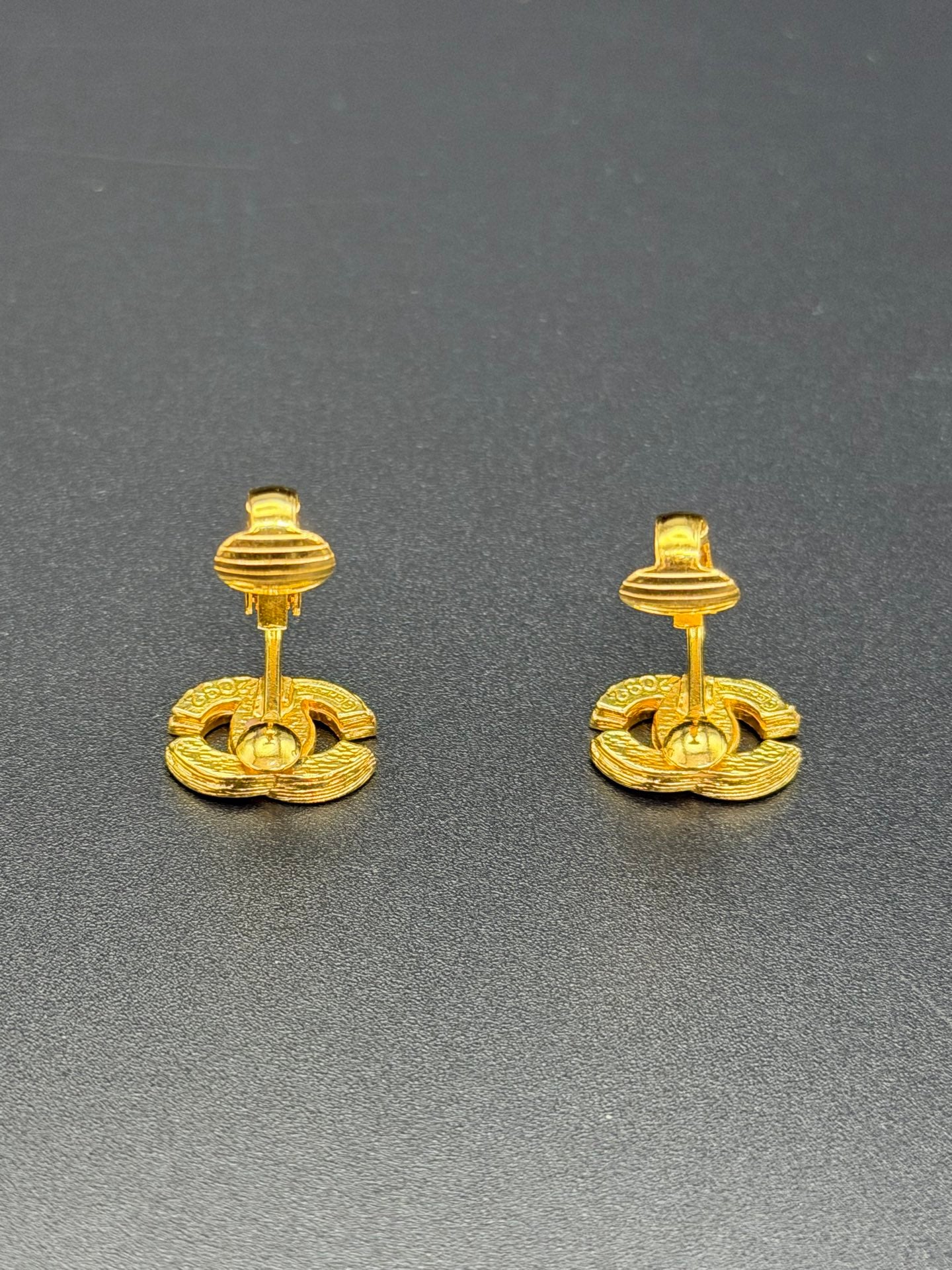 CHANEL Double-C Ear Clips