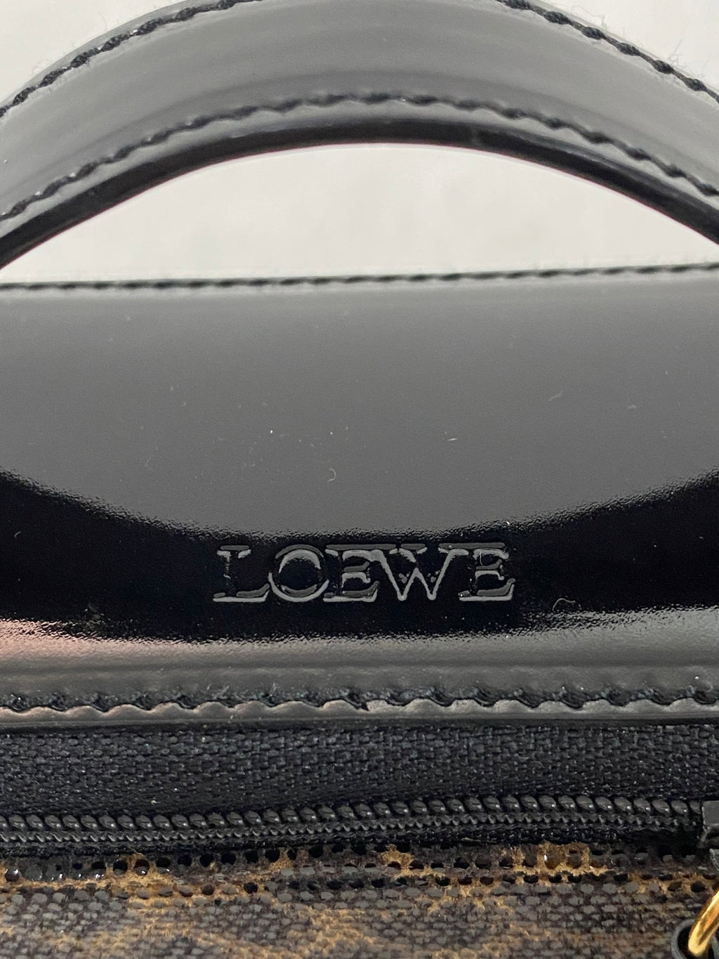 LOEWE Leopard Pattern Vinyl Mini Box