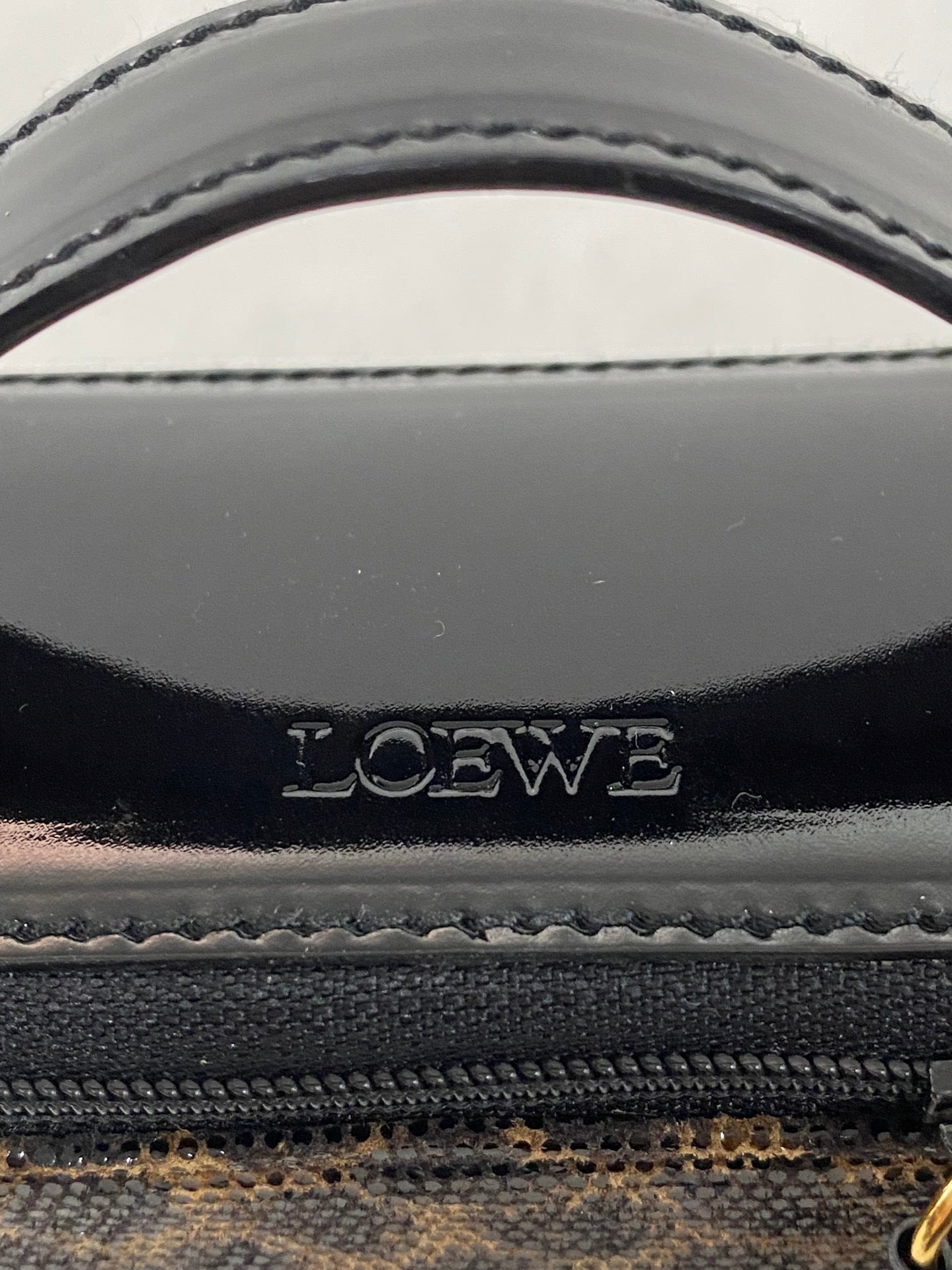 LOEWE Leopard Pattern Vinyl Mini Box