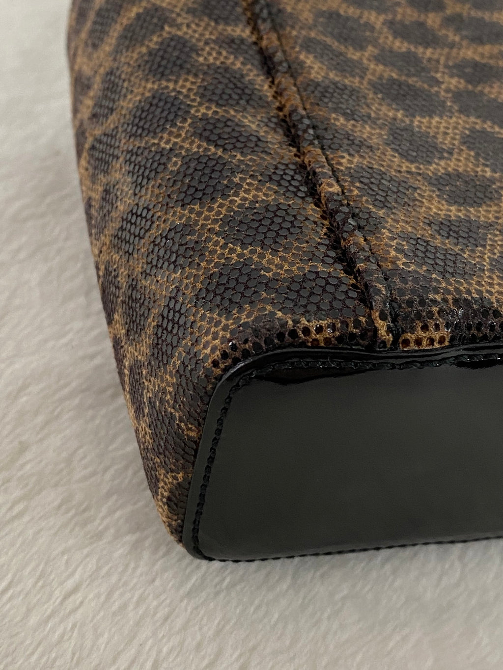 LOEWE Leopard Pattern Vinyl Mini Box