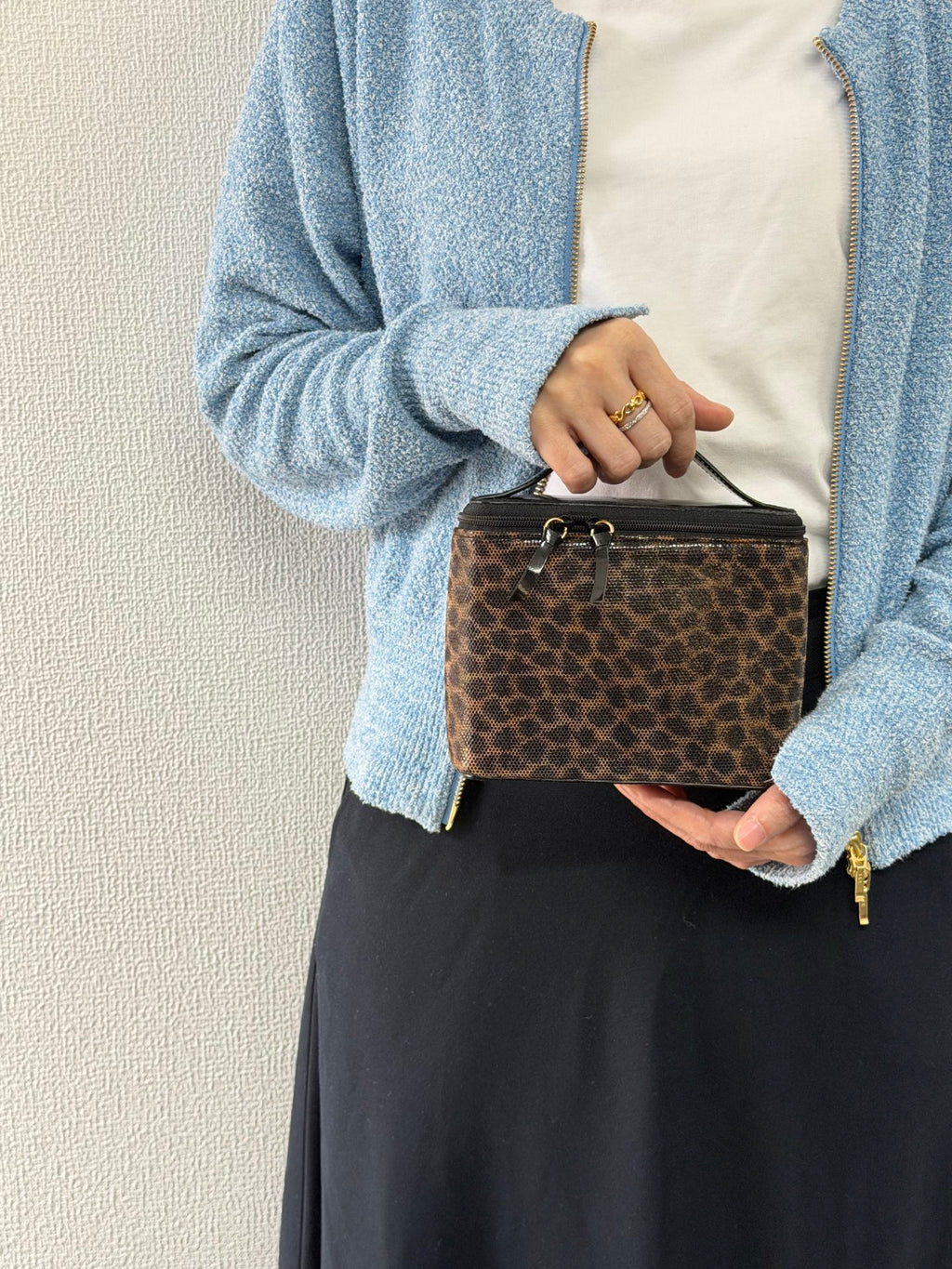 LOEWE Leopard Pattern Vinyl Mini Box