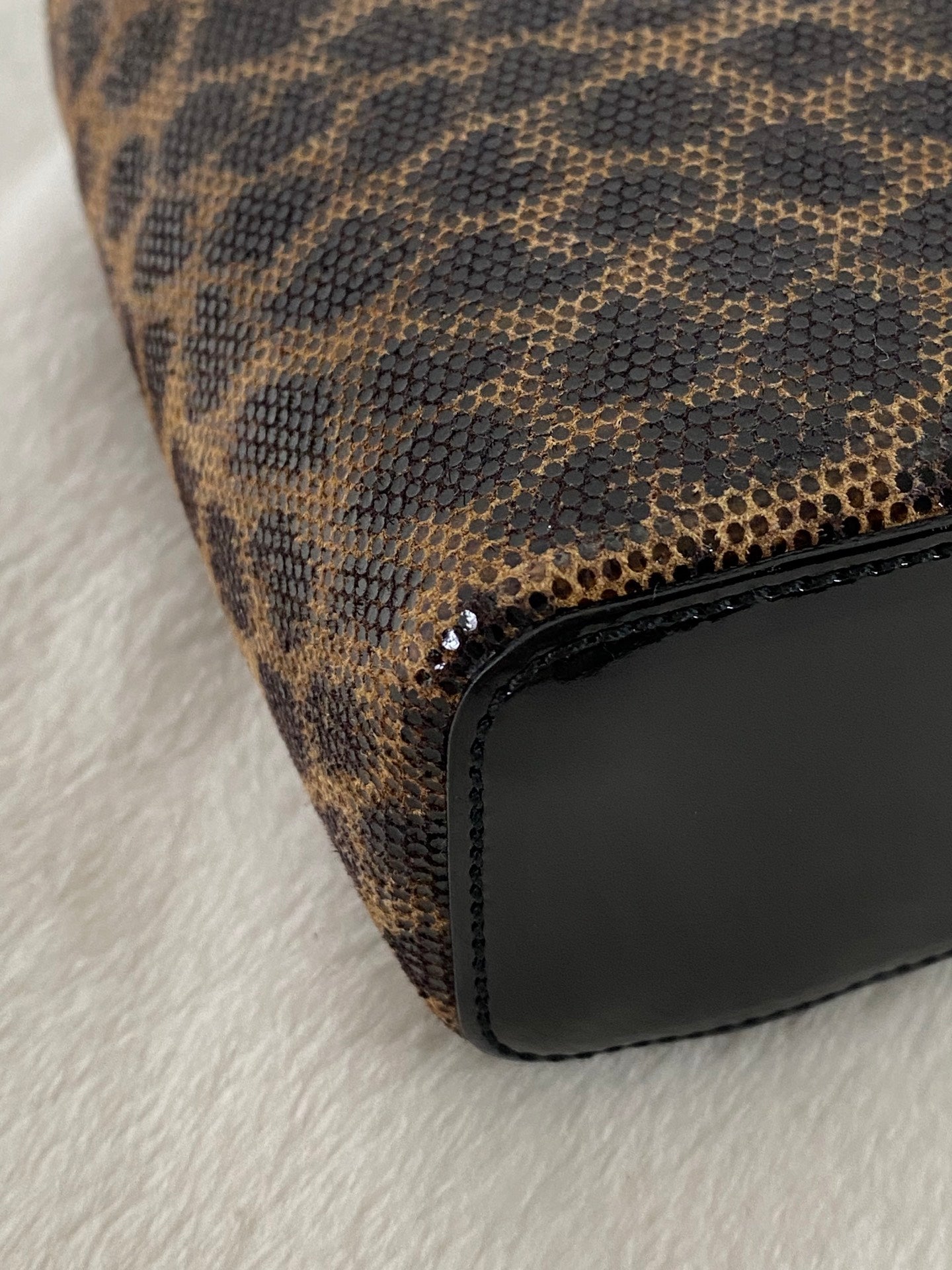 LOEWE Leopard Pattern Vinyl Mini Box