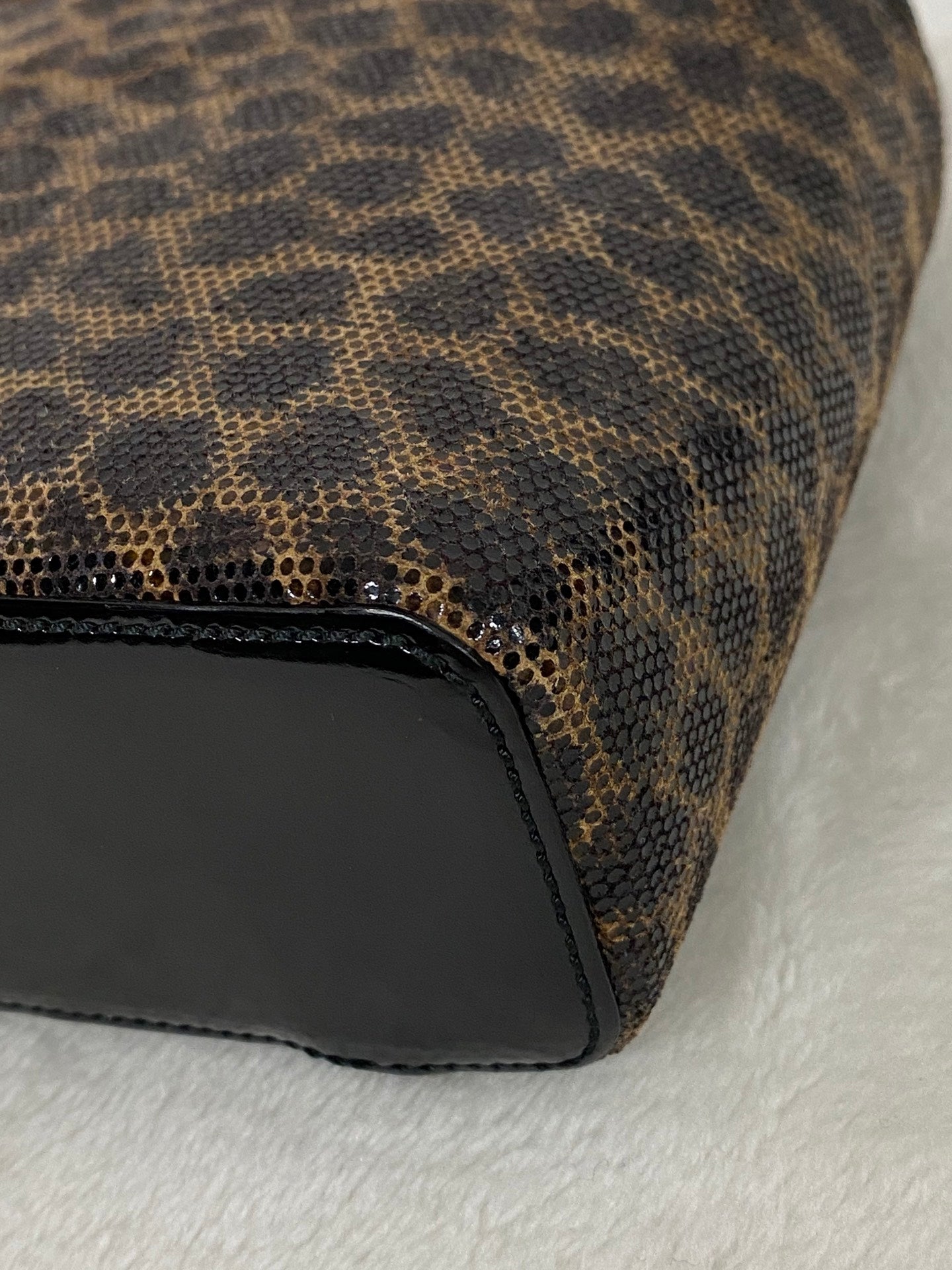 LOEWE Leopard Pattern Vinyl Mini Box