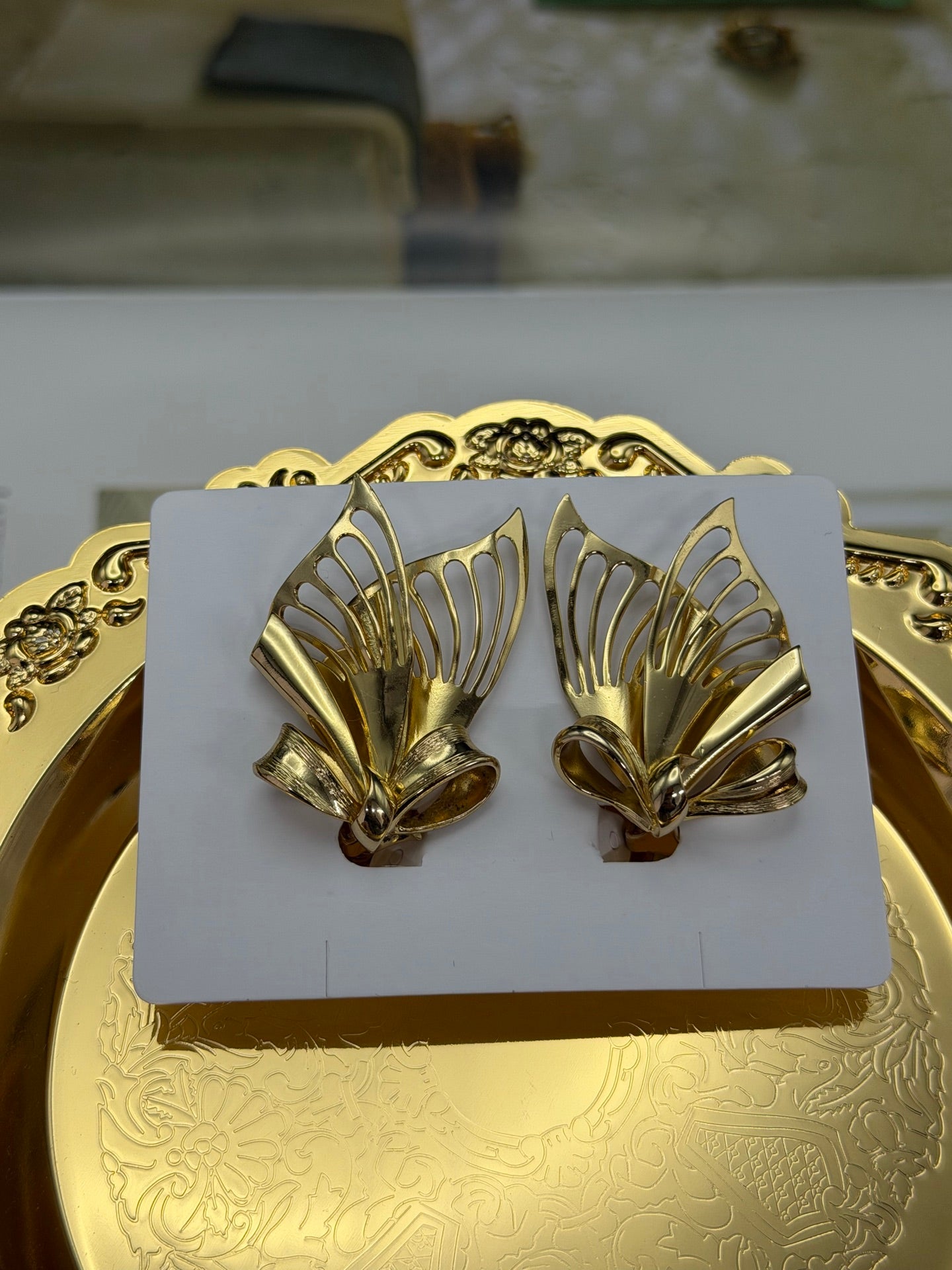 CHRISTIAN DIOR Butterfly Multiple Way Ear Clips