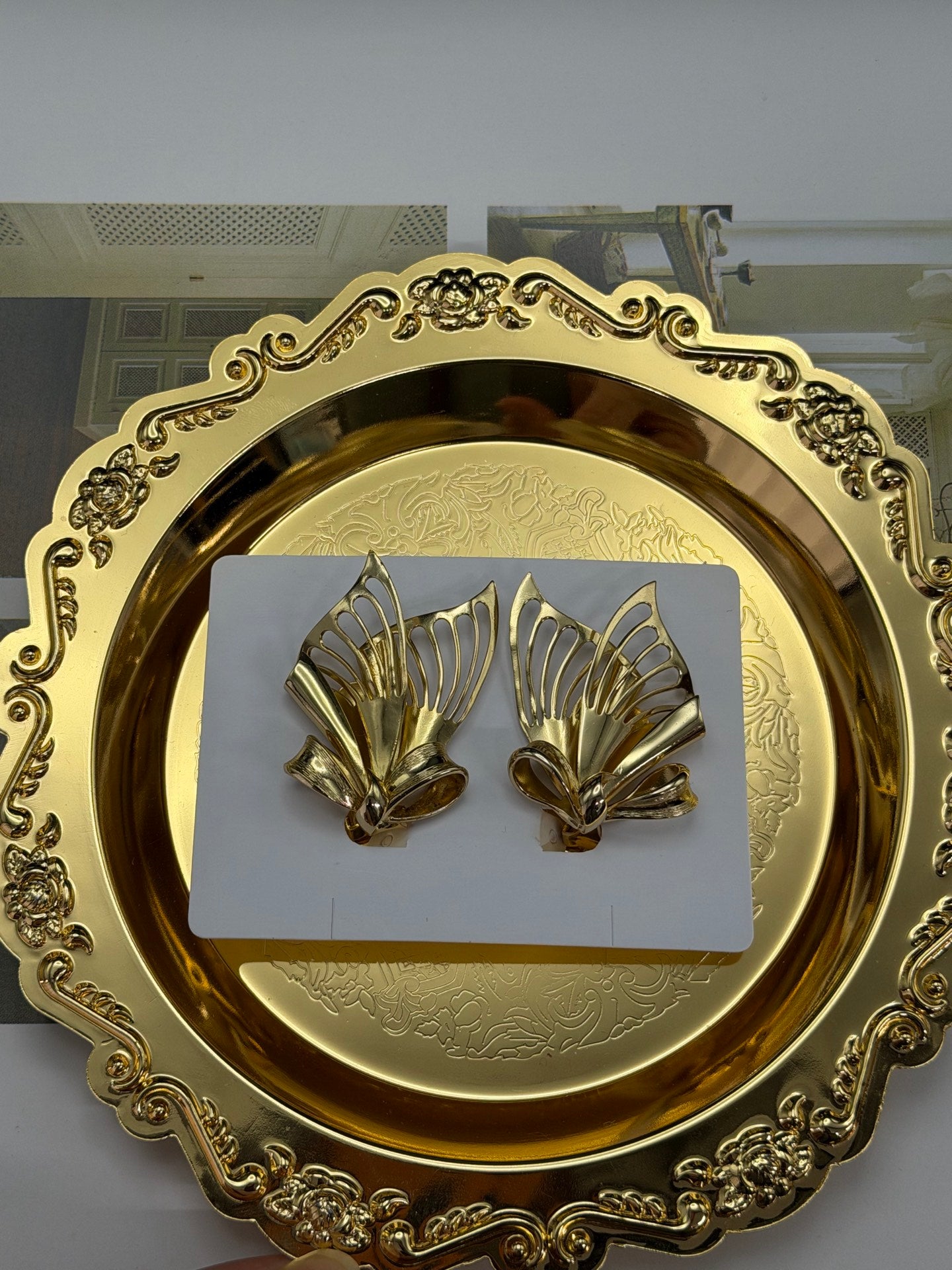 CHRISTIAN DIOR Butterfly Multiple Way Ear Clips