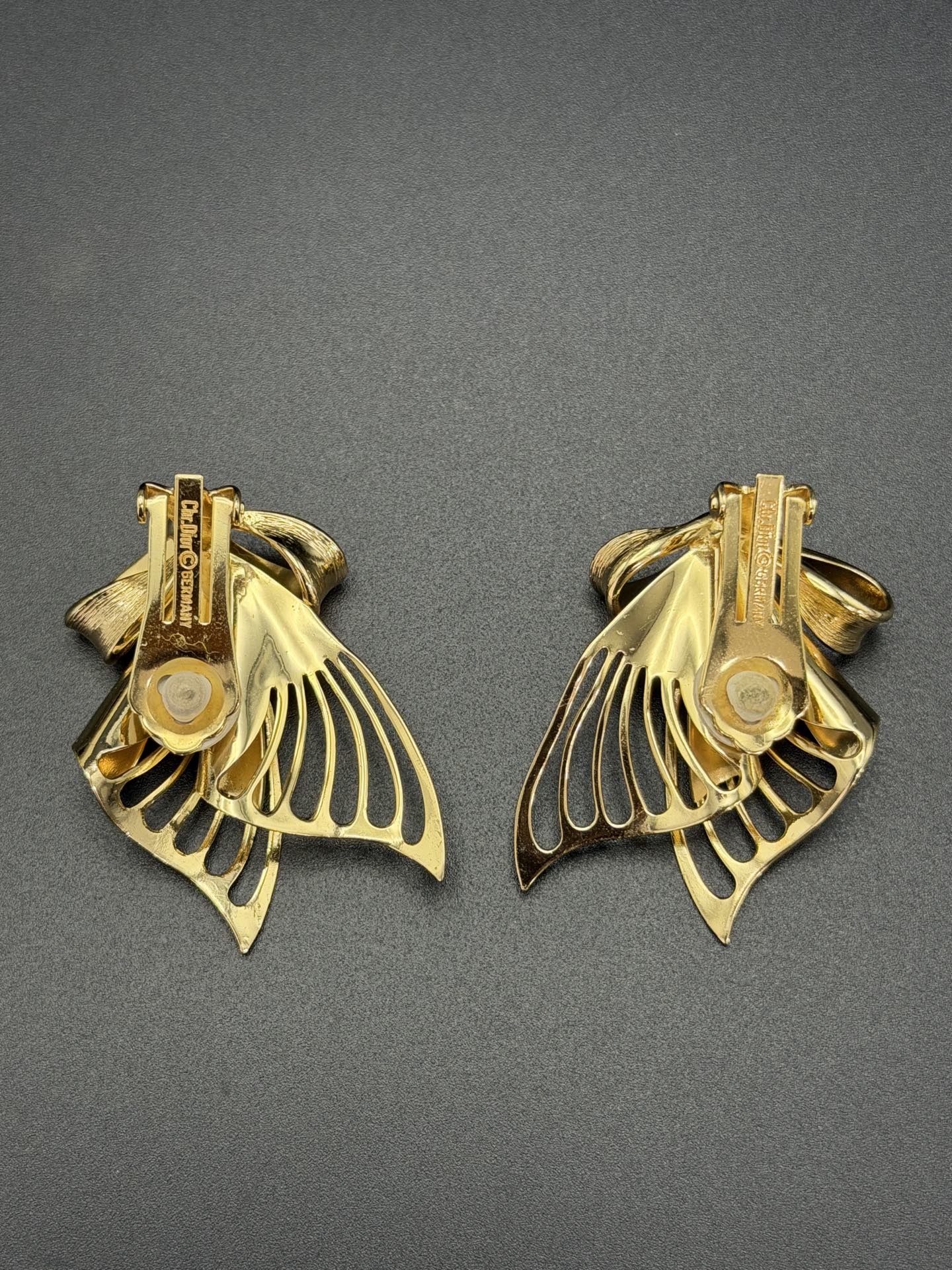 CHRISTIAN DIOR Butterfly Multiple Way Ear Clips