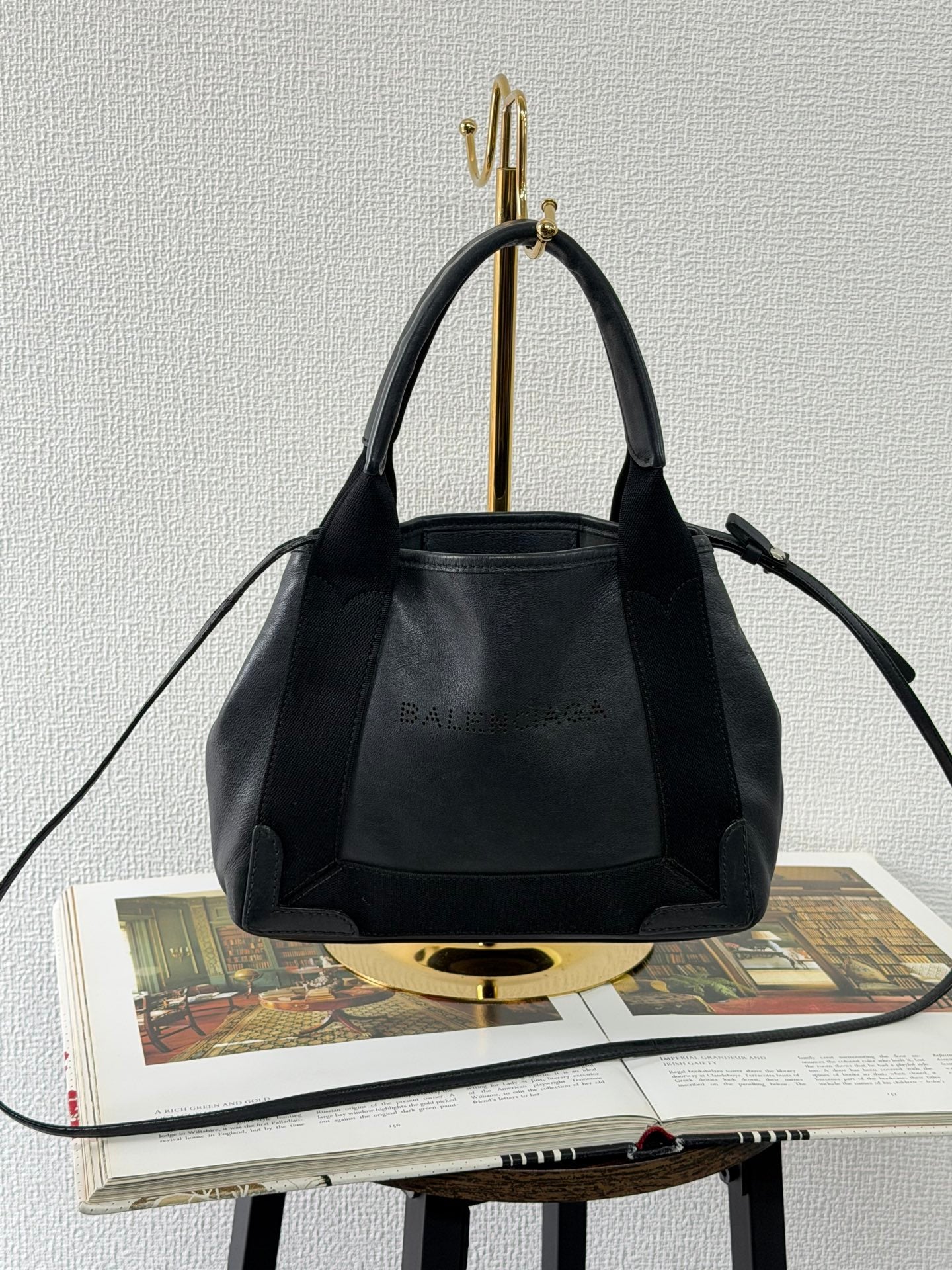 Balenciaga Navy Cabas Totebag