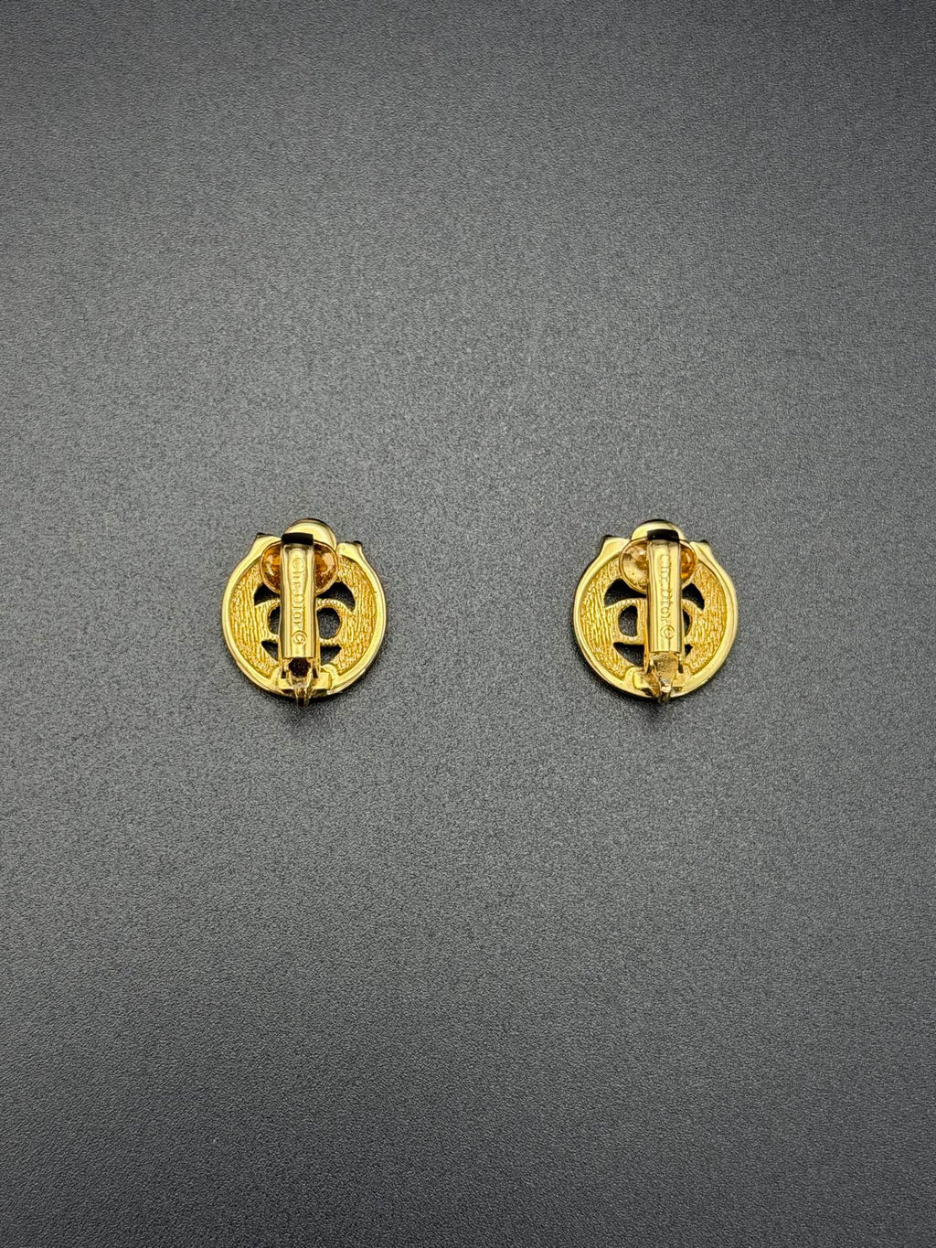 CHRISTIAN DIOR CD Logo Ear Clips