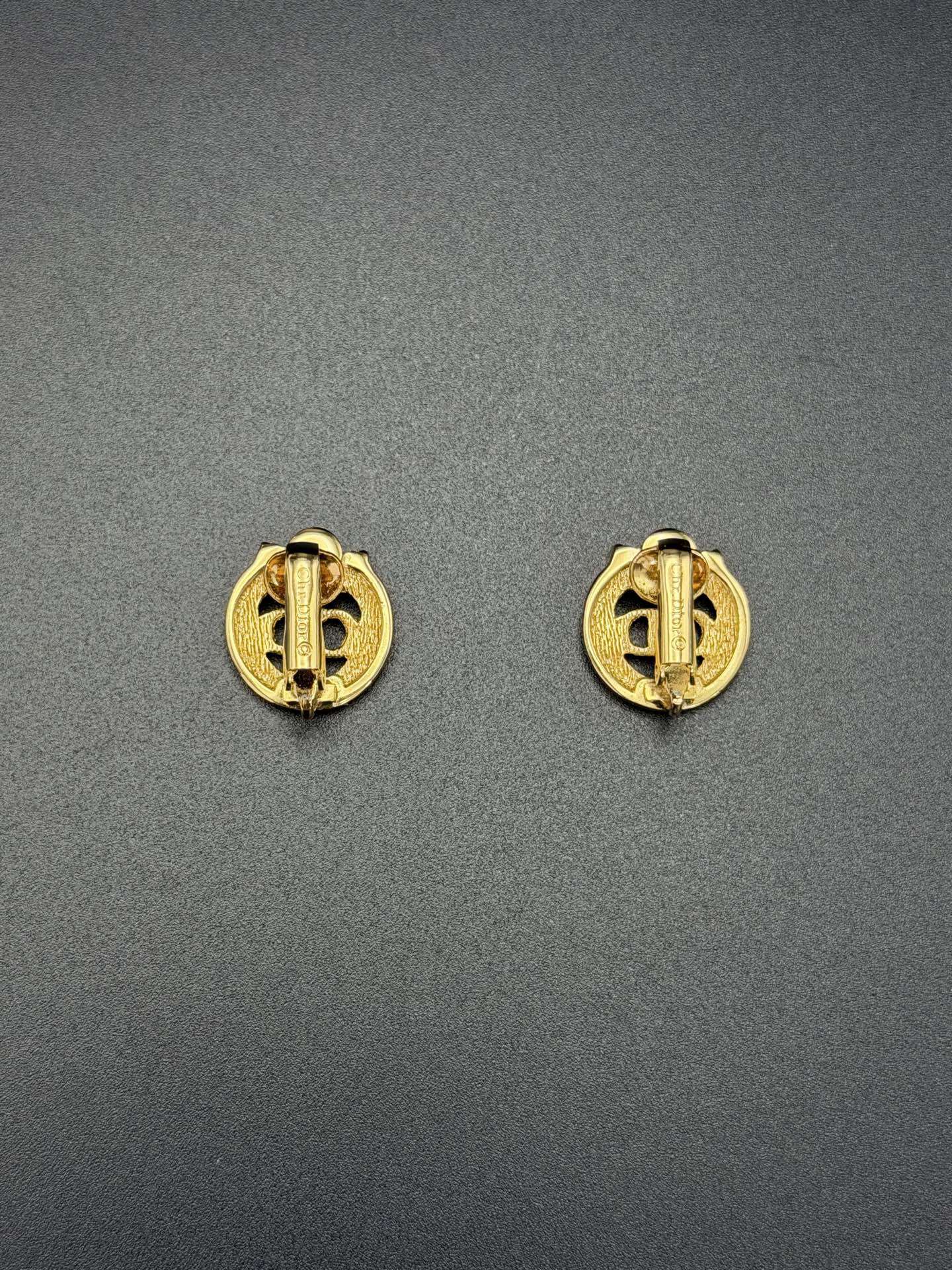 CHRISTIAN DIOR CD Logo Ear Clips