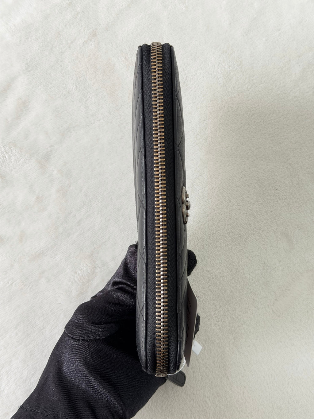 CHANEL Double-C Zipper Purse