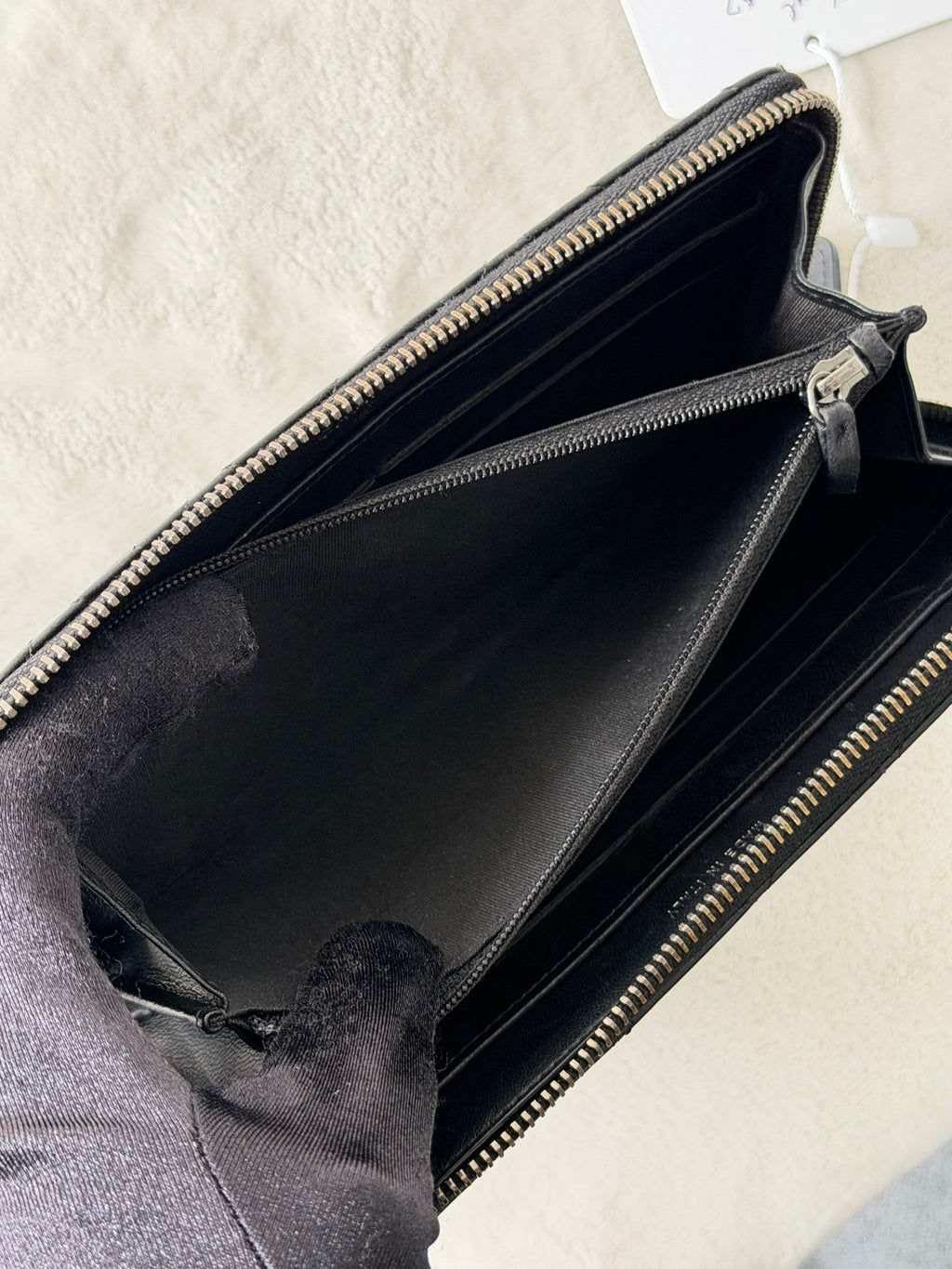 CHANEL Double-C Zipper Purse