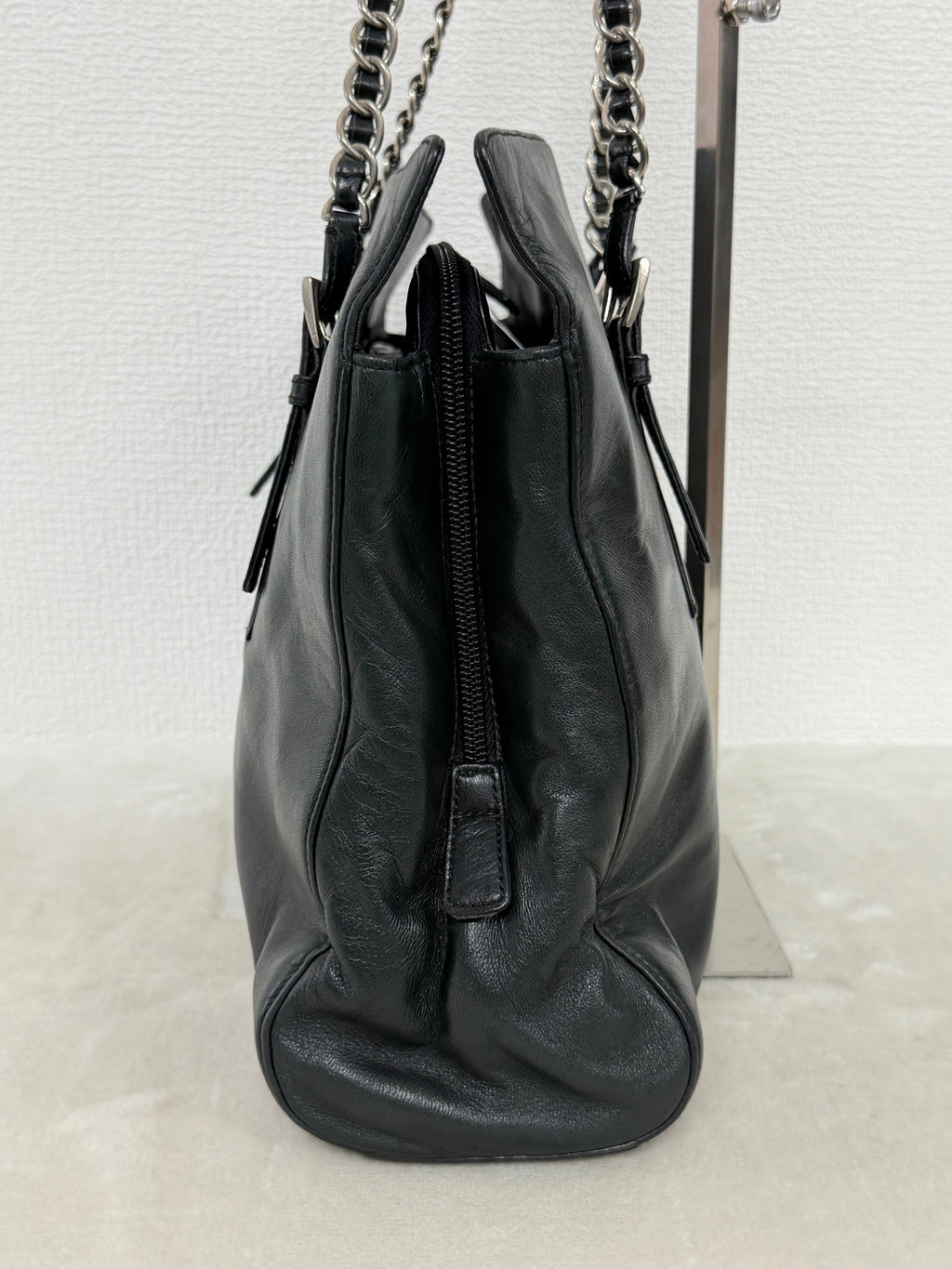 PRADA Leather Chain Totebag