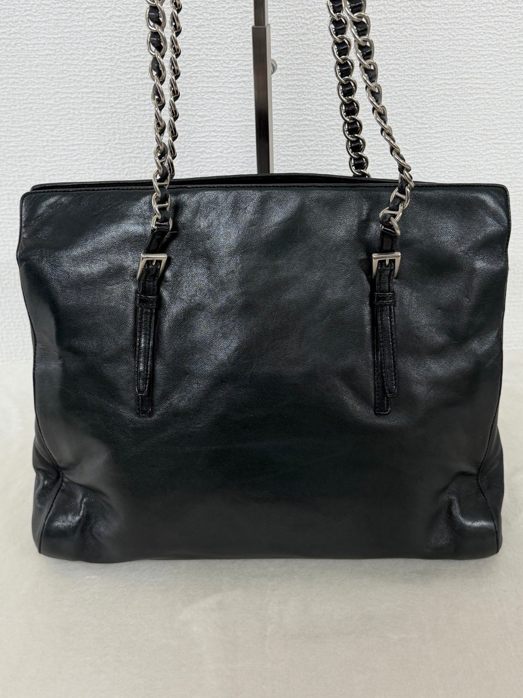 PRADA Leather Chain Totebag