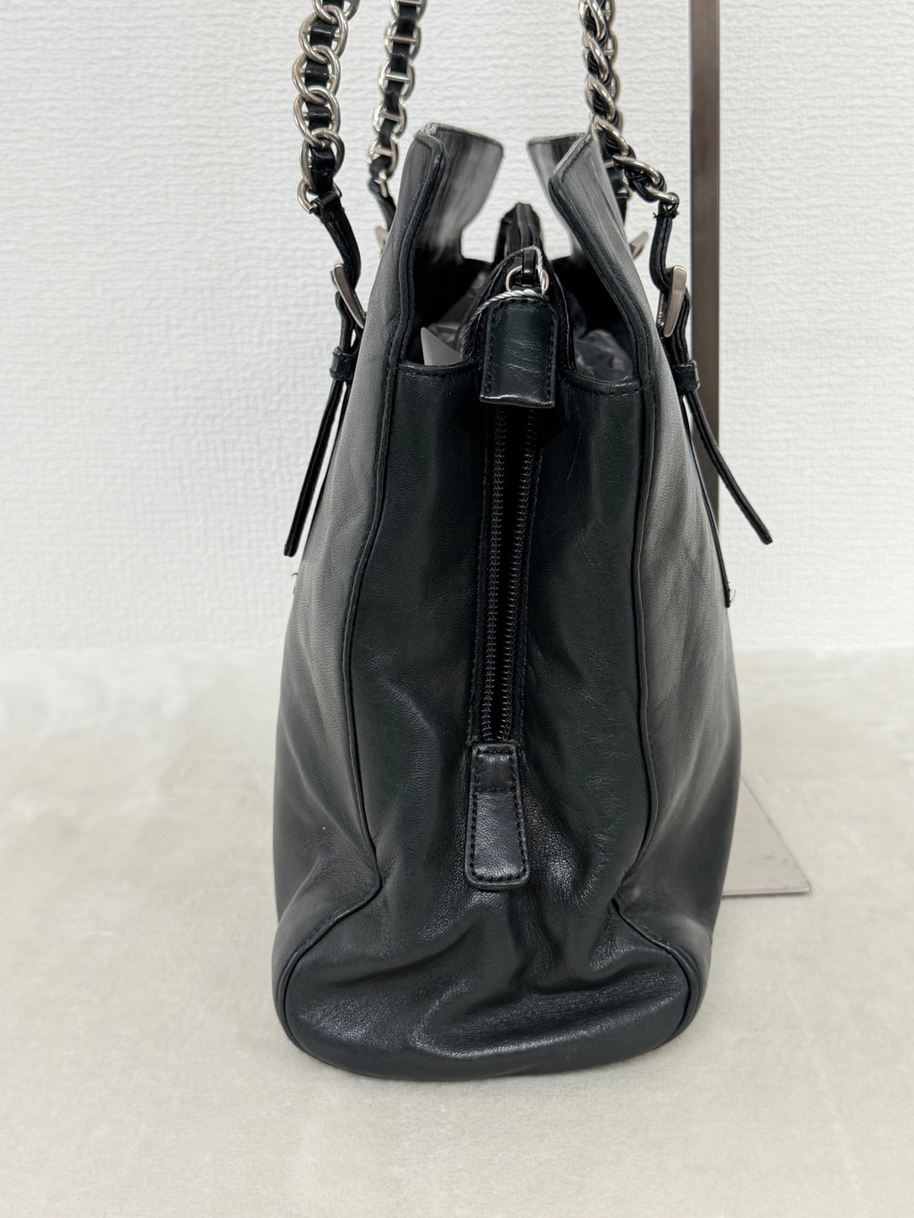 PRADA Leather Chain Totebag