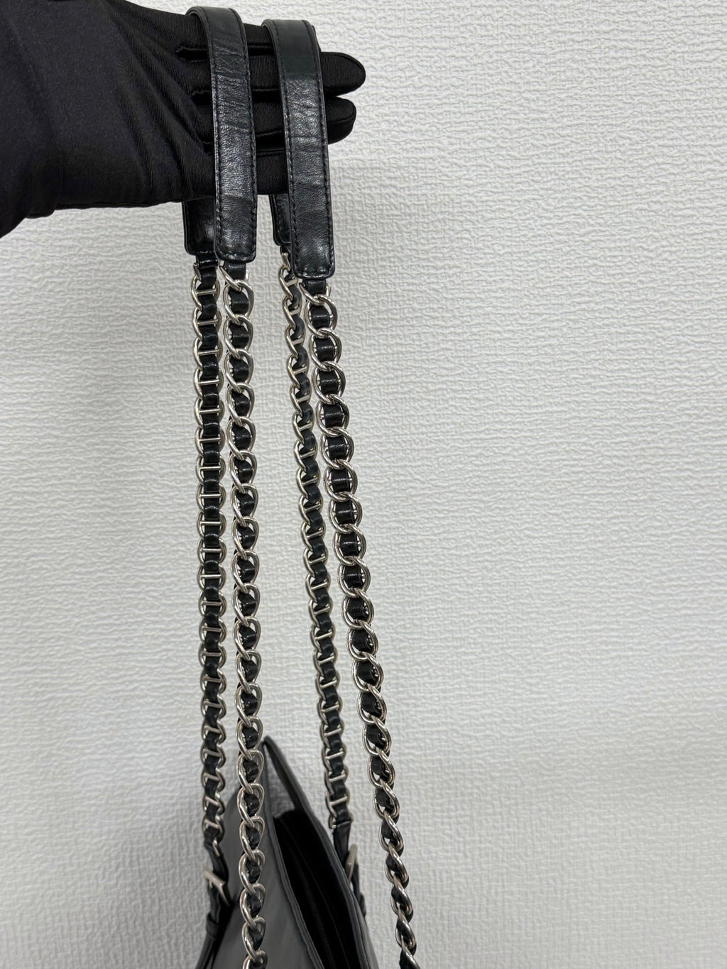 PRADA Leather Chain Totebag