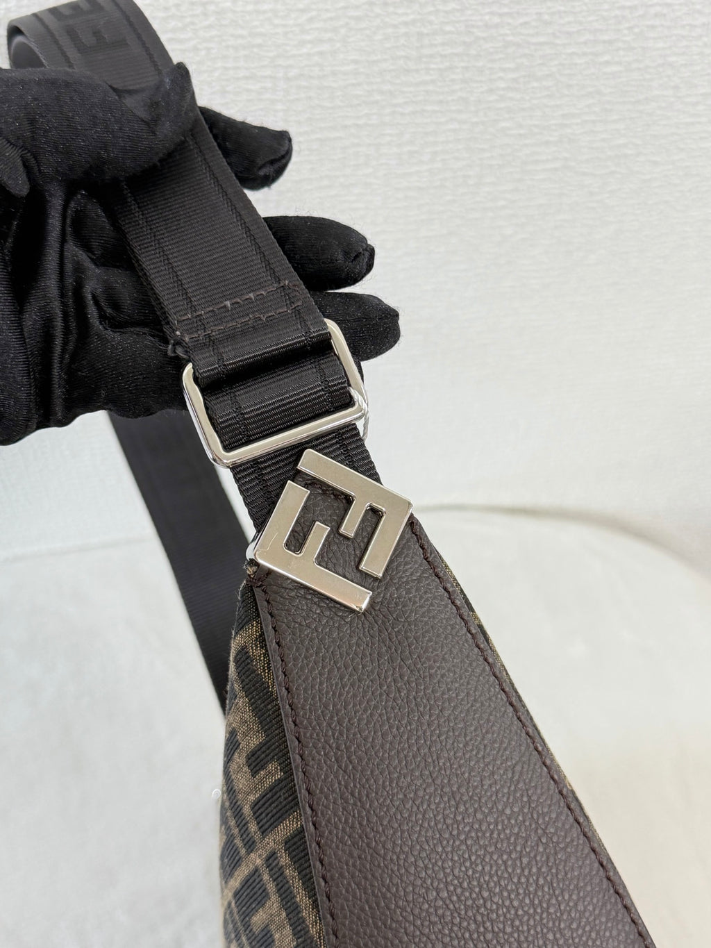 FENDI Zucca HalfMoon Melon Shoulderbag
