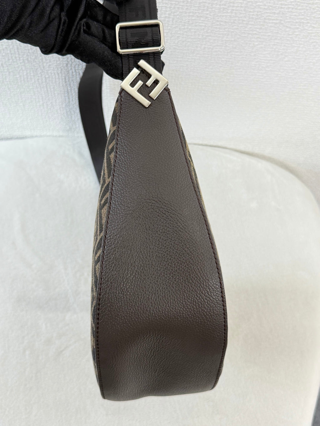 FENDI Zucca HalfMoon Melon Shoulderbag