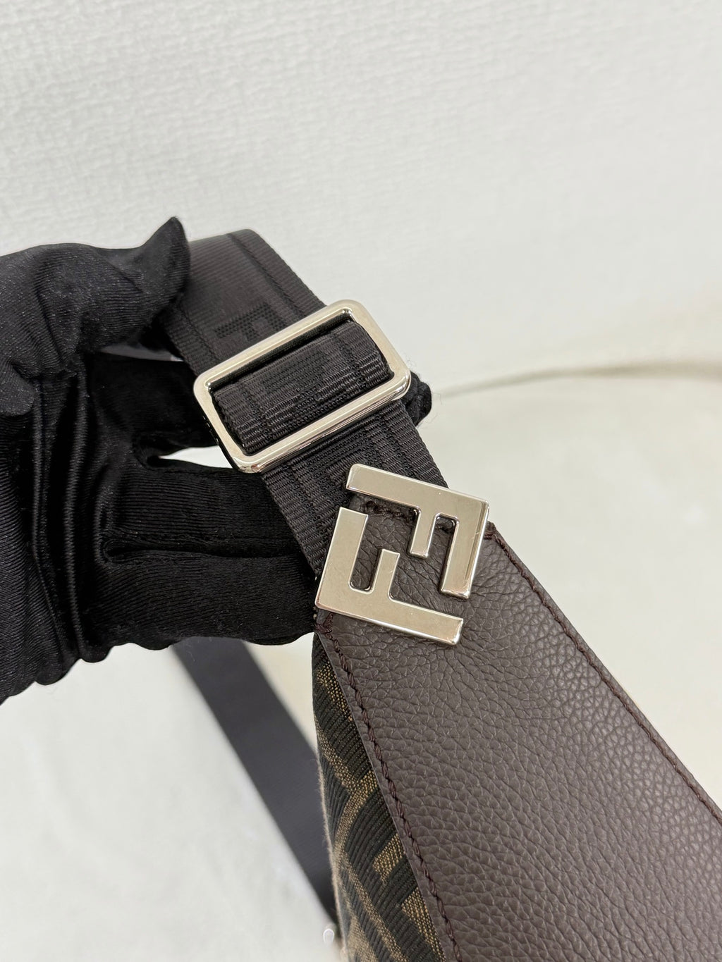 FENDI Zucca HalfMoon Melon Shoulderbag