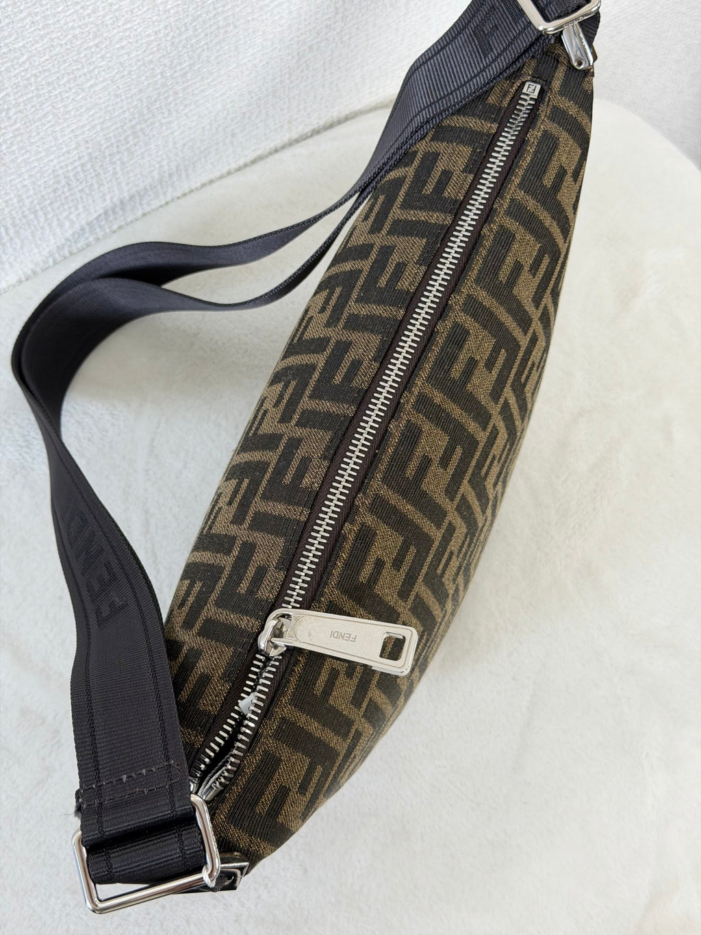 FENDI Zucca HalfMoon Melon Shoulderbag
