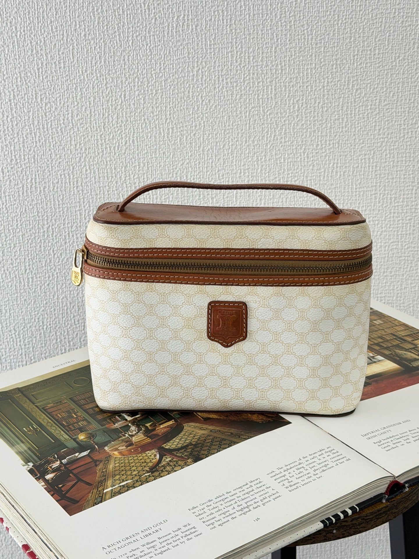 CELINE Macadam White Vinyl Box