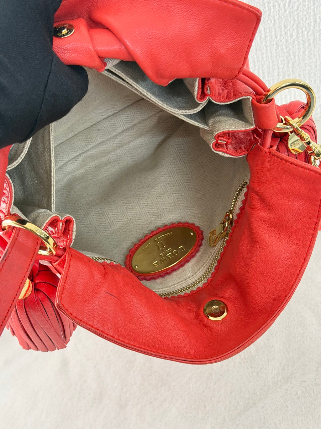 LOEWE Leather Bucket Shoulderbag