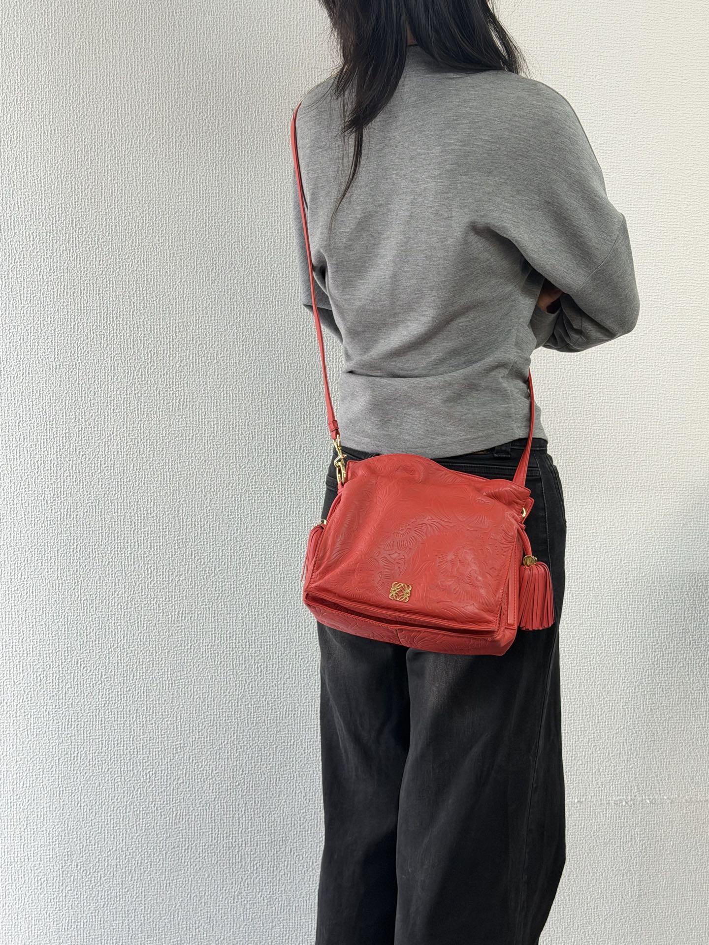 LOEWE Leather Bucket Shoulderbag