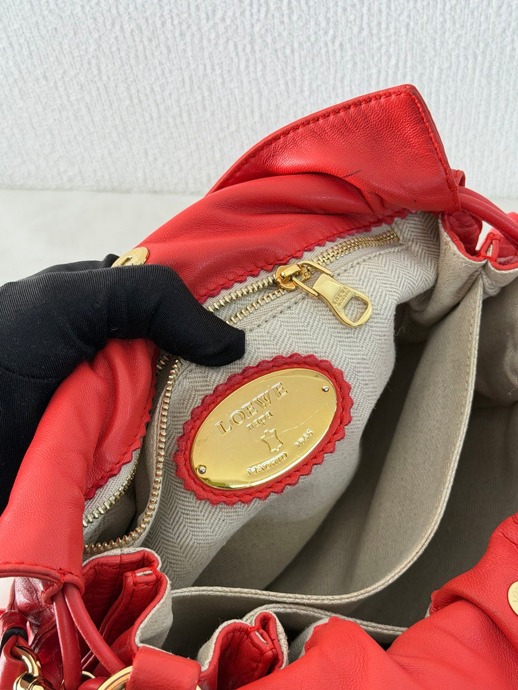 LOEWE Leather Bucket Shoulderbag