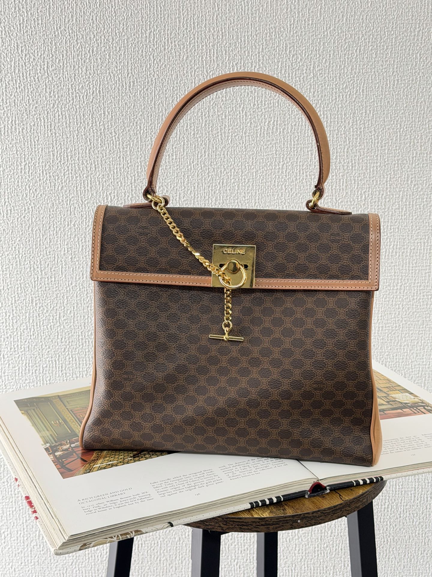 CELINE Macadam Kelly Handbag