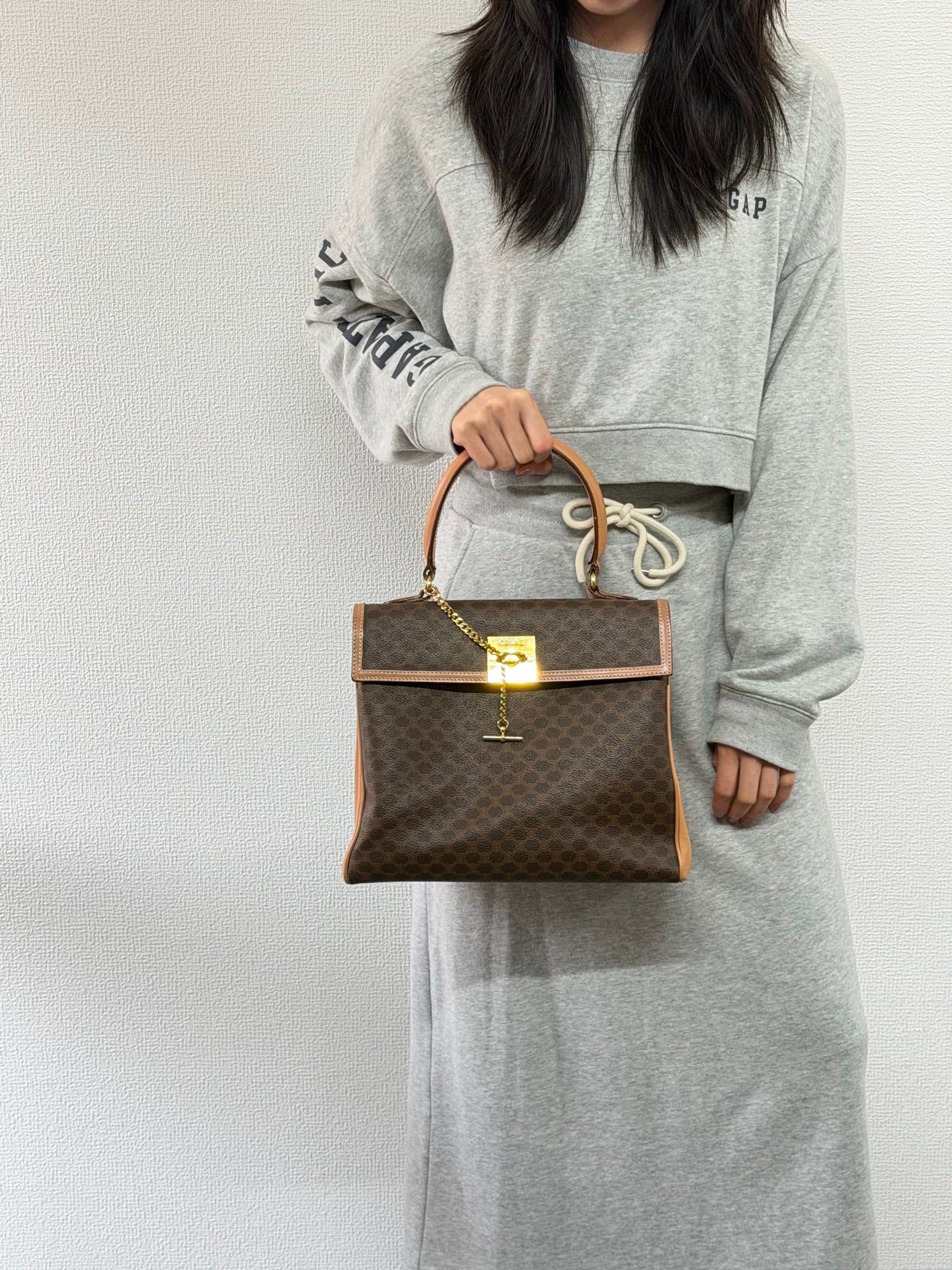 CELINE Macadam Kelly Handbag