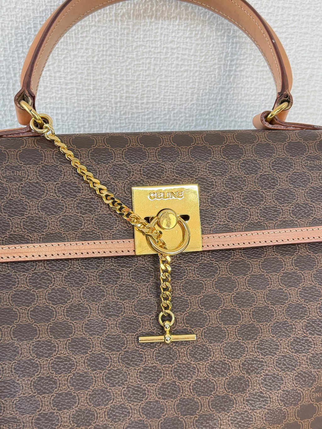 CELINE Macadam Kelly Handbag