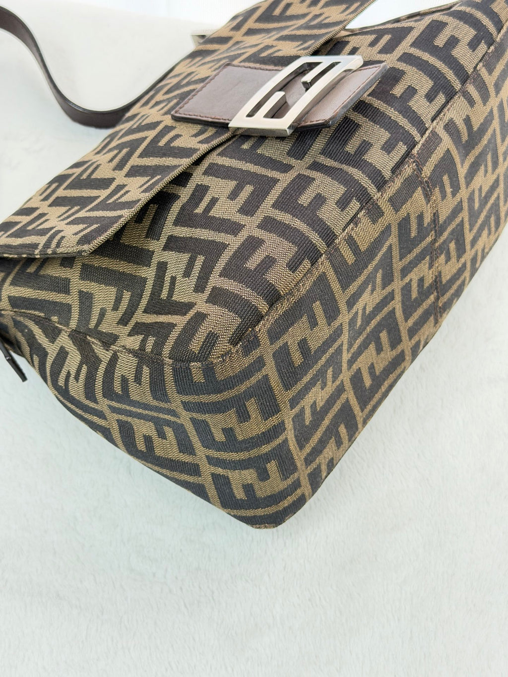 FENDI ZUCCA Baguette Handbag