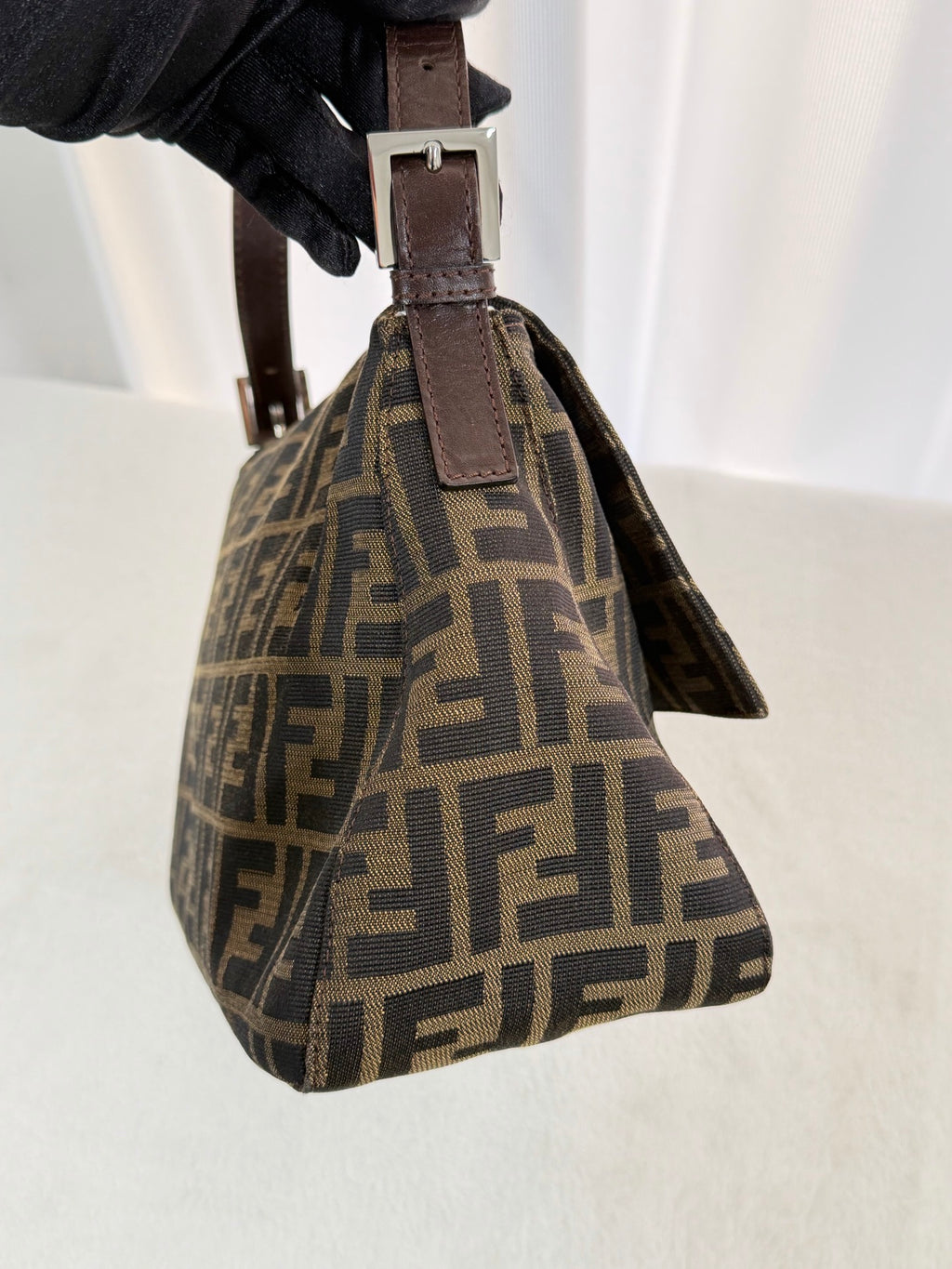 FENDI ZUCCA Baguette Handbag