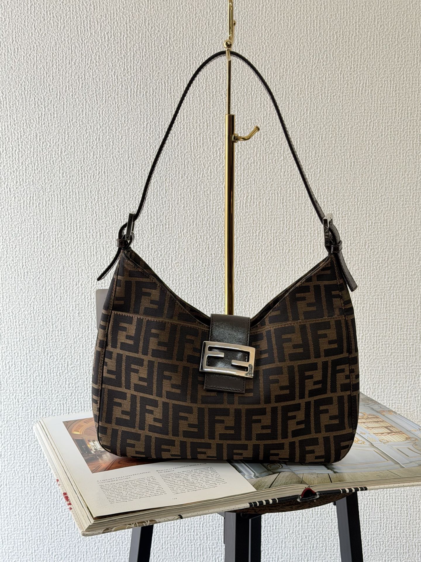 Fendi Zucca Hobo Shoulderbag