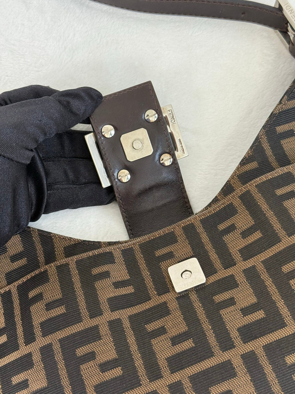 Fendi Zucca Hobo Shoulderbag
