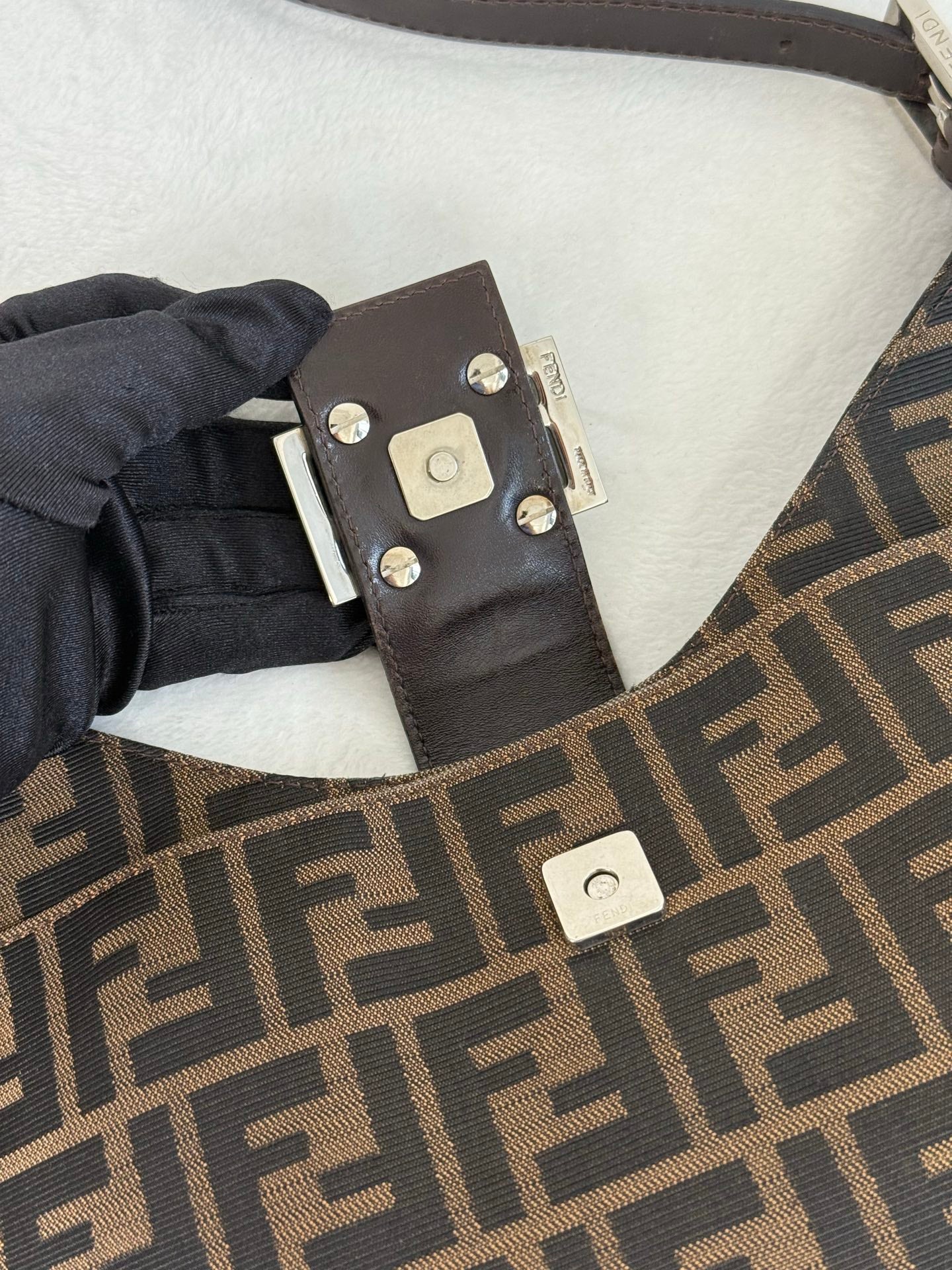 Fendi Zucca Hobo Shoulderbag