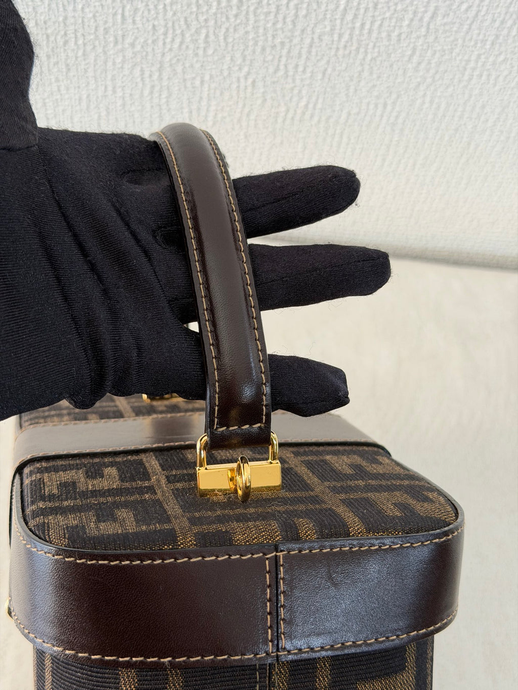 FENDI  AUTH FENDI ZUCCA VANITY BAG