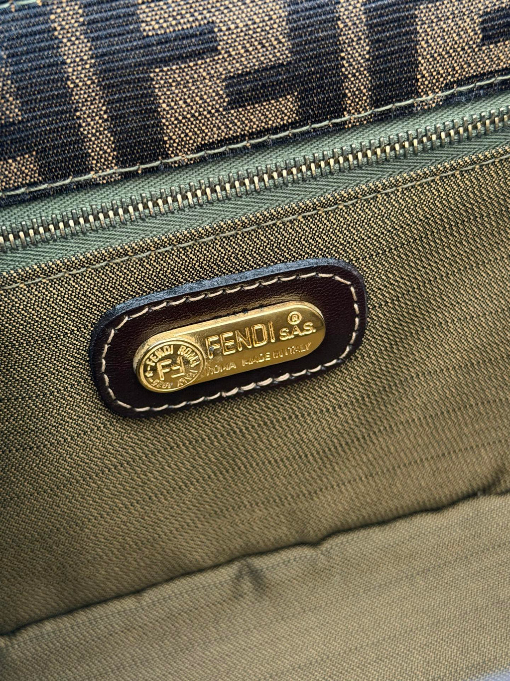 FENDI  AUTH FENDI ZUCCA VANITY BAG