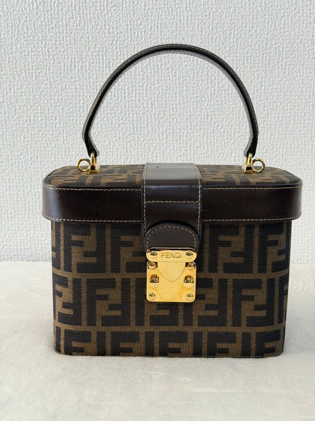 FENDI  AUTH FENDI ZUCCA VANITY BAG