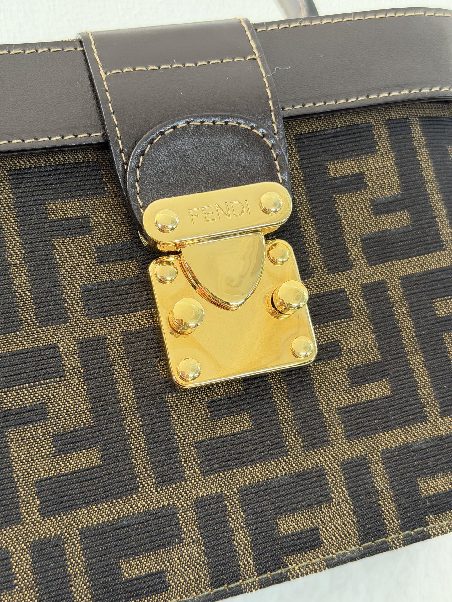 FENDI  AUTH FENDI ZUCCA VANITY BAG